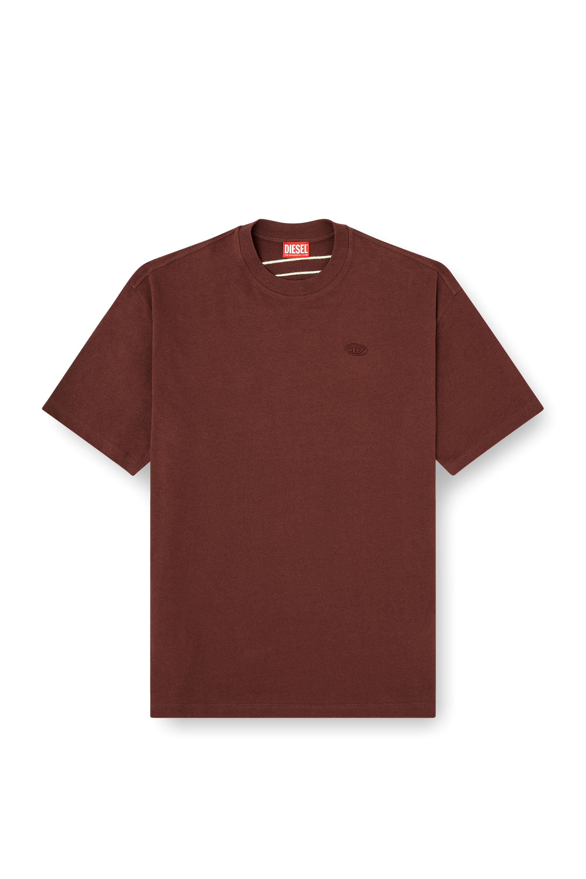 T-BOGGY-MEGOVAL-D, 61J Diesel - T-BOGGY-MEGOVAL-D, Man's T-shirt with maxi oval D embroidery in null - 2