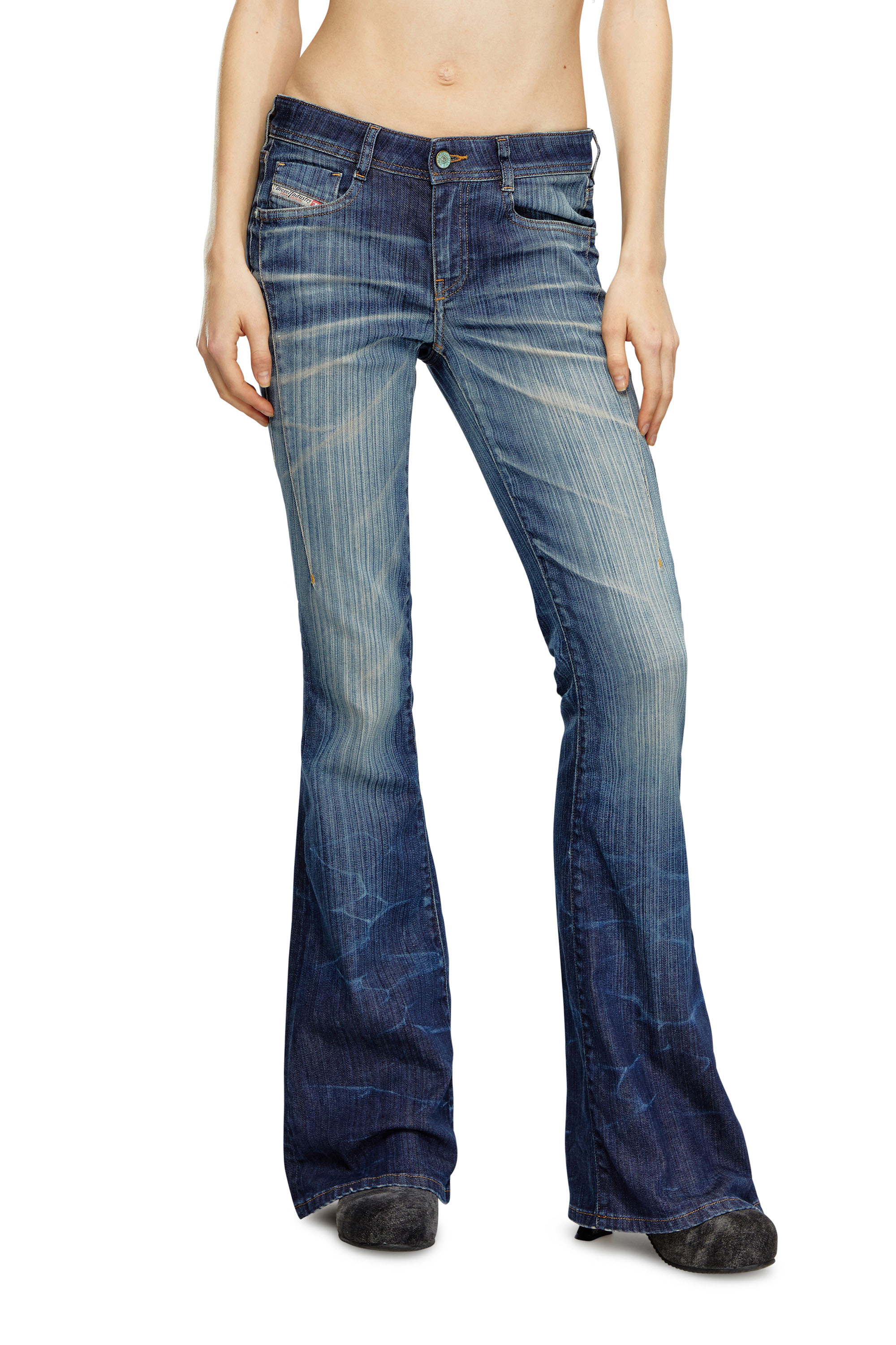 Diesel - Bootcut and Flare Jeans 1969 D-Ebbey 09I03, Dark Blue - Image 2