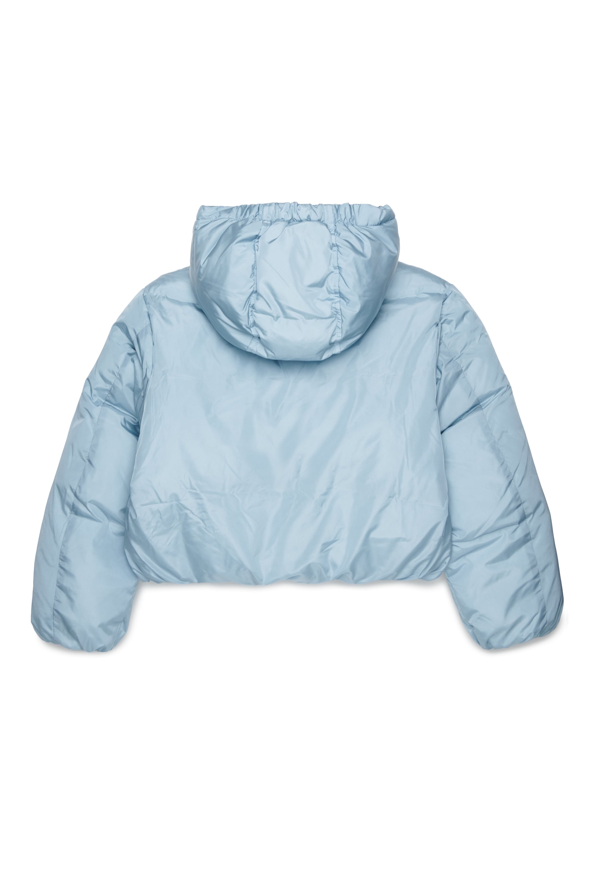 Diesel - JELKYM, Woman's Hooded puffer jacket in Light Blue - 2