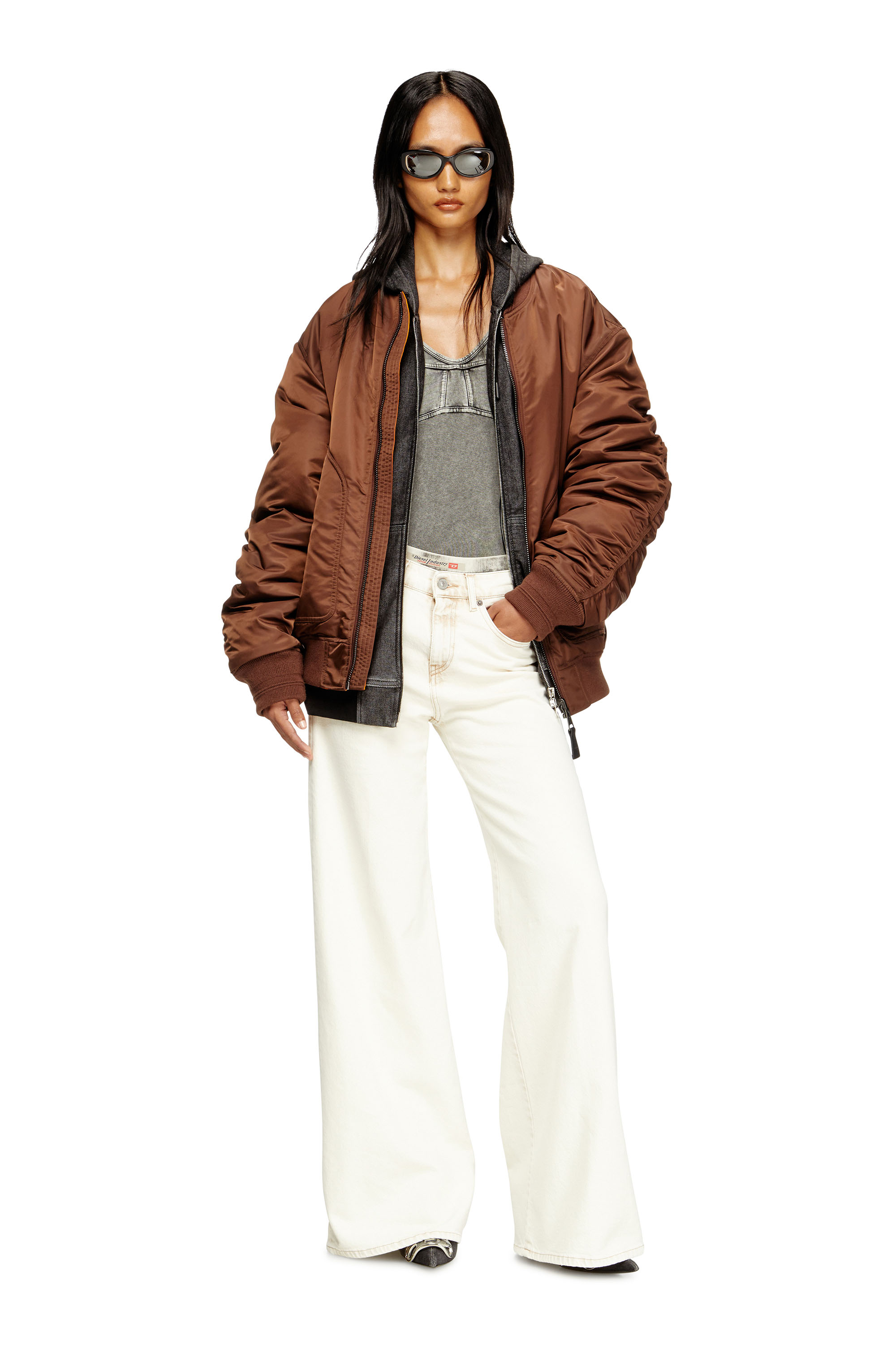 Diesel - Woman's Flare Jeans 1978 D-Akemi 09M70, White - 1