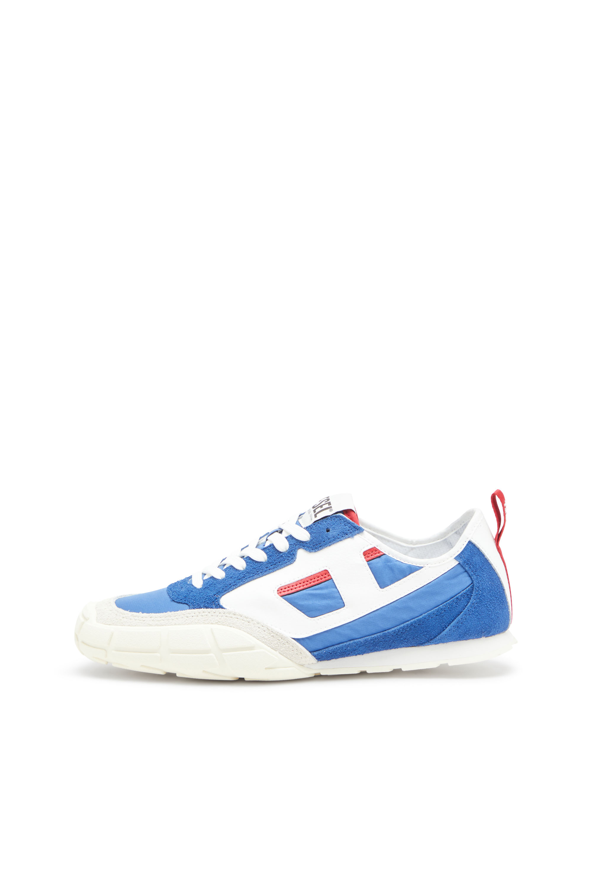 S-PAGODHA LOW, Blue Diesel - S-PAGODHA LOW, Man's S-Pagodha-Sneakers in leather, suede and ripstop in Blue - 7