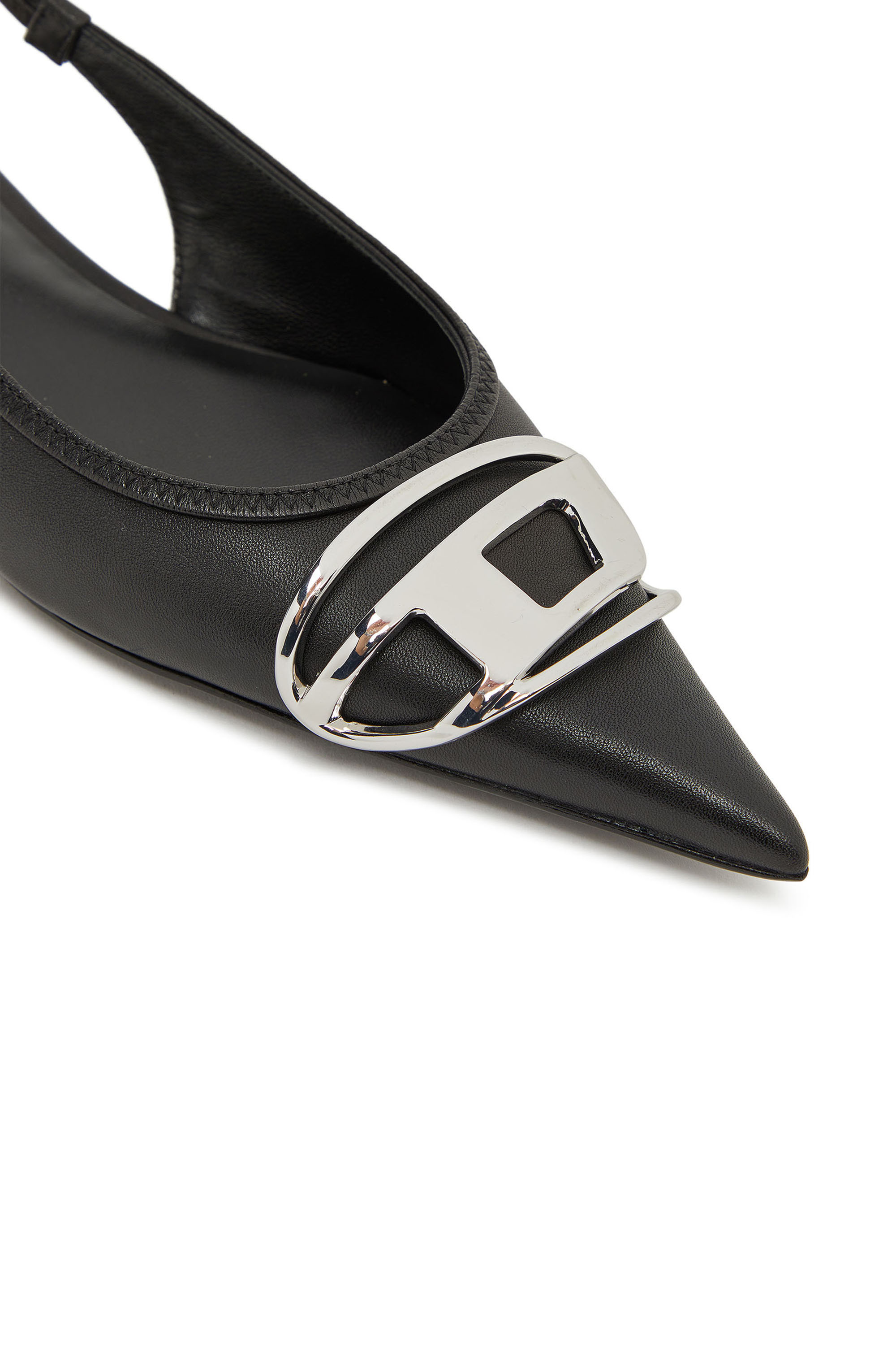 Diesel - D-VENUS SB BAL, Woman's D-Venus-Slingback flats in nappa leather in Black - 4