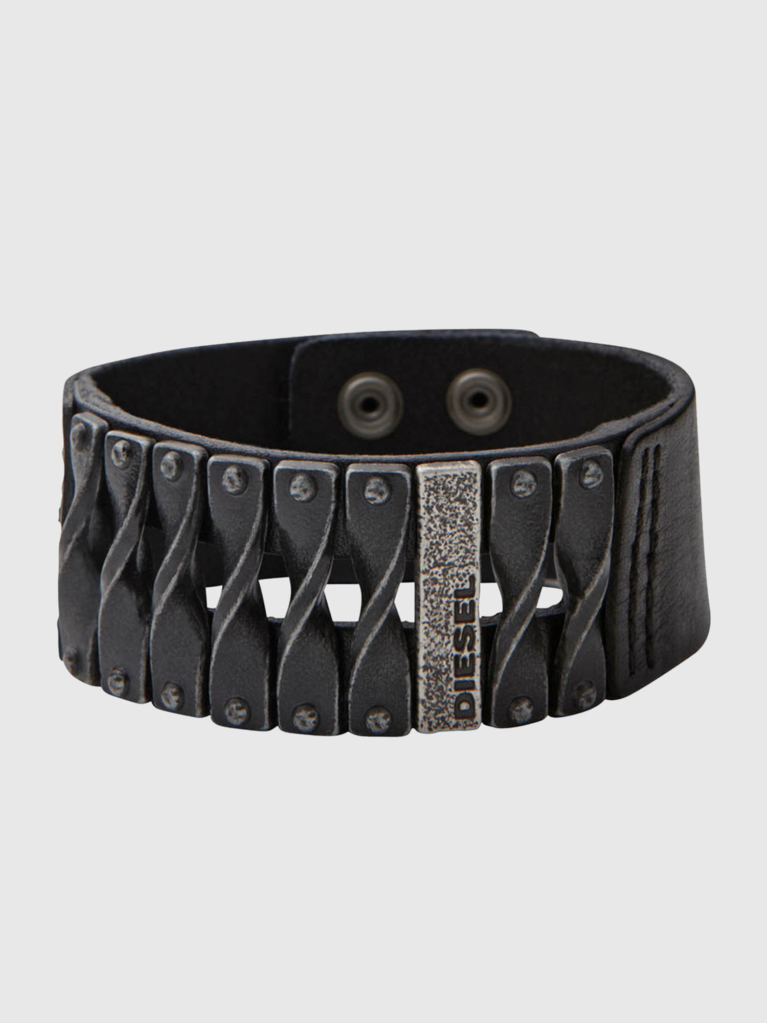 Diesel - DXM579, Man's Bracelet in brass in Black - 1