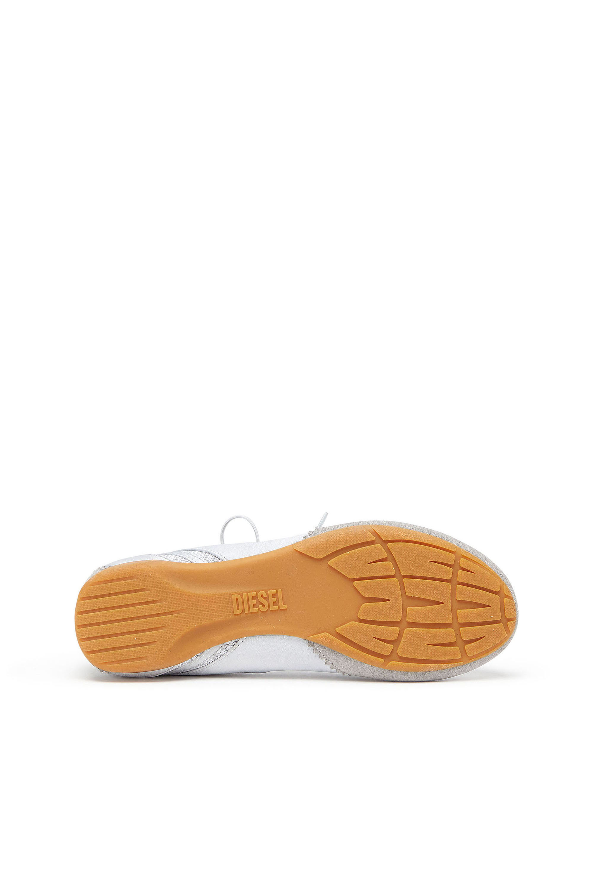 Diesel - D-MILE BALLERINA LACE UP II W, Woman's D-Mile - Ballerina flats in leather and mesh in Light Blue - 5