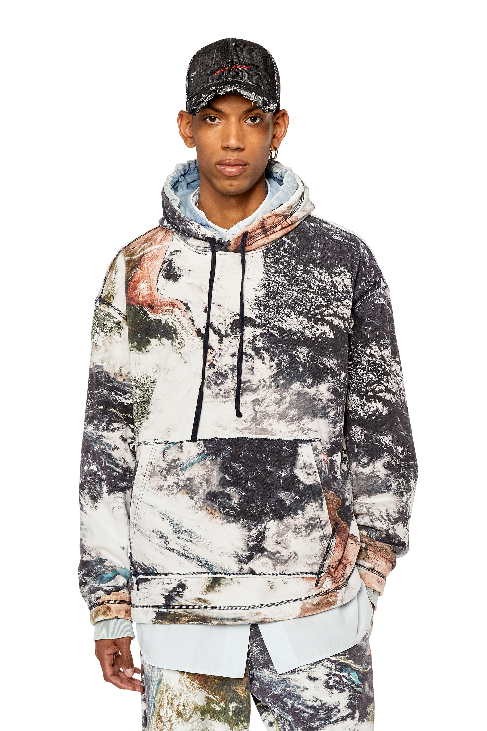 Diesel - S-PAY-HOOD-L1, White/Black - Image 1