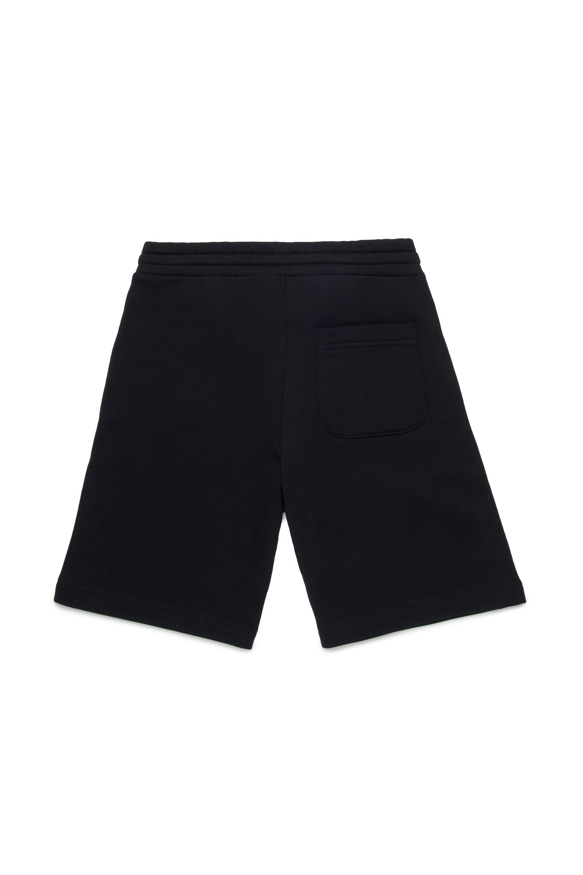 Diesel - PMACISHORT, Man's Sweat shorts with metal-effect Oval D in Black - 2