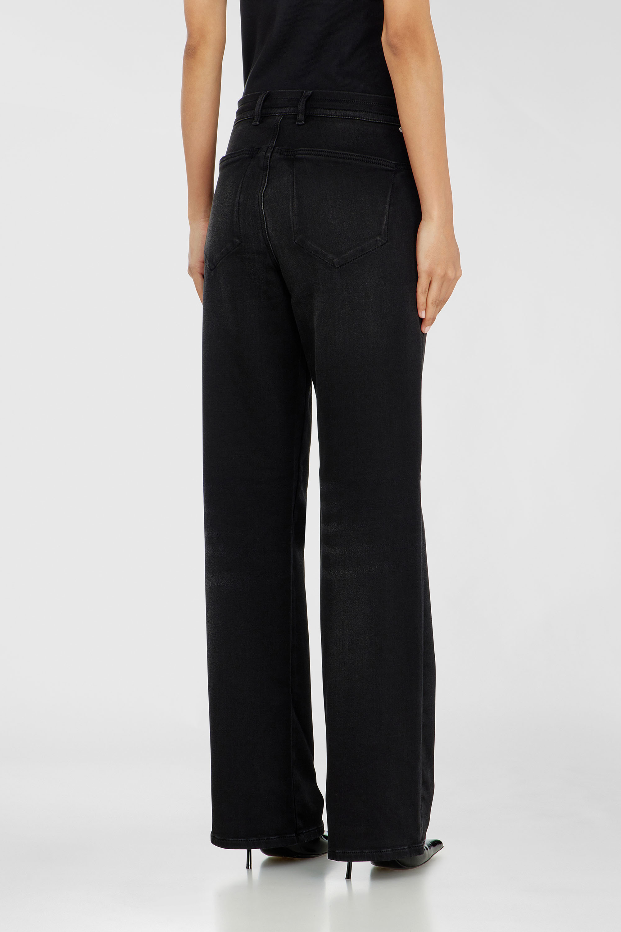 Diesel - Woman's Regular 2071 D-Meel Joggjeans&reg; 09P90, Black/Dark grey - 3