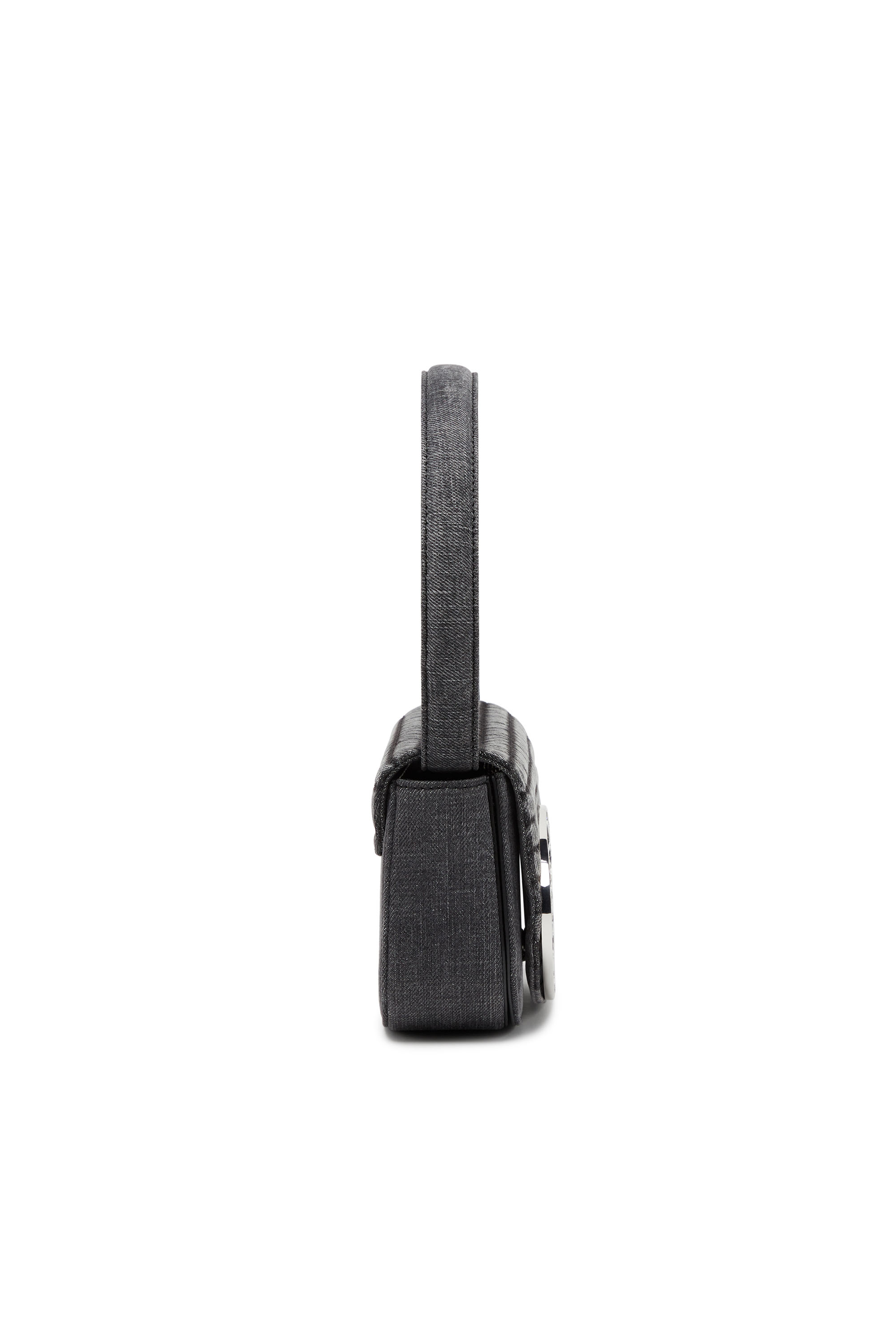 1DR, Black Diesel - 1DR, Woman's 1DR Shoulder Bag - Iconic shoulder bag in padded denim in Black - 4