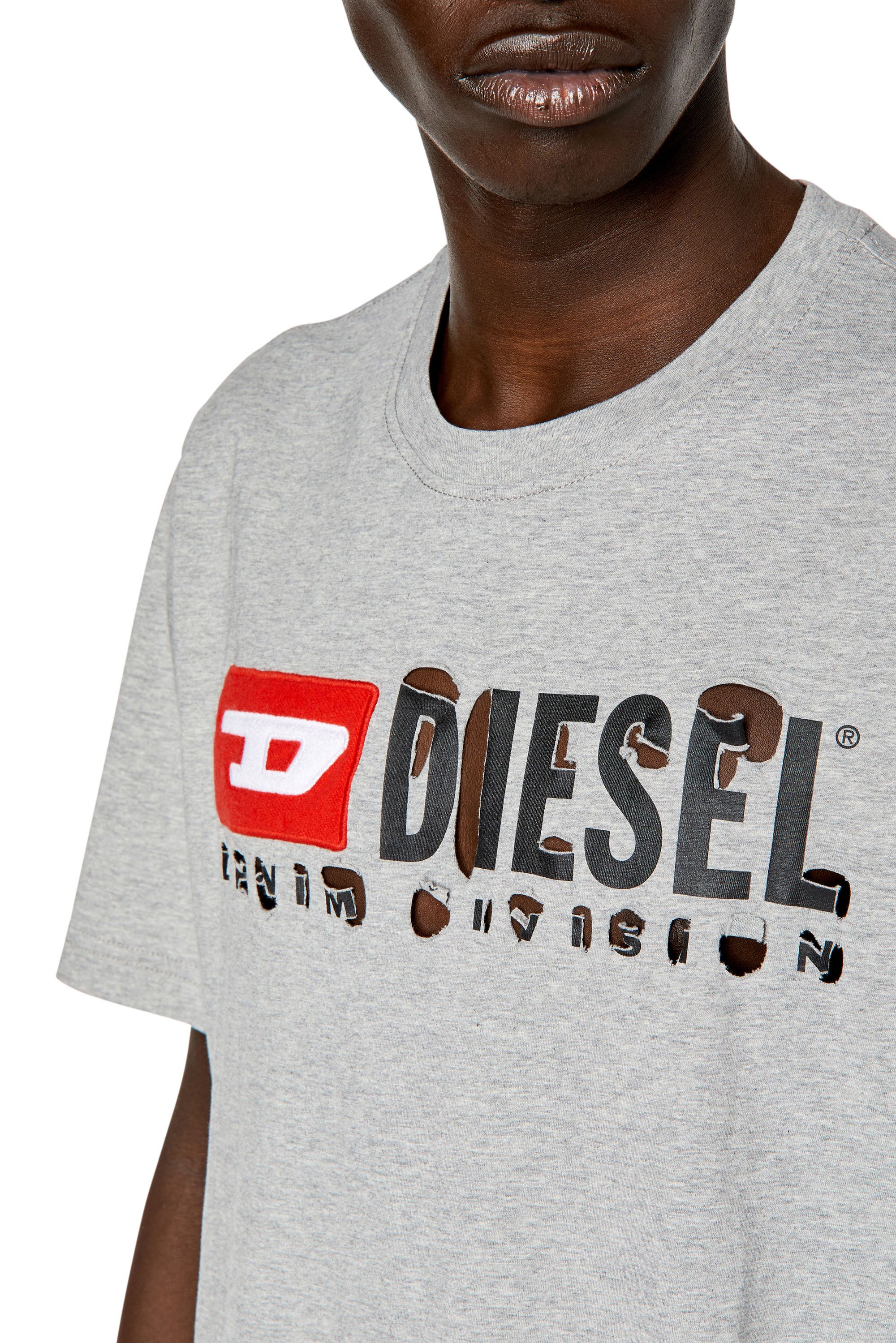 Diesel - T-JUST-DIVSTROYED, Light Grey - Image 5