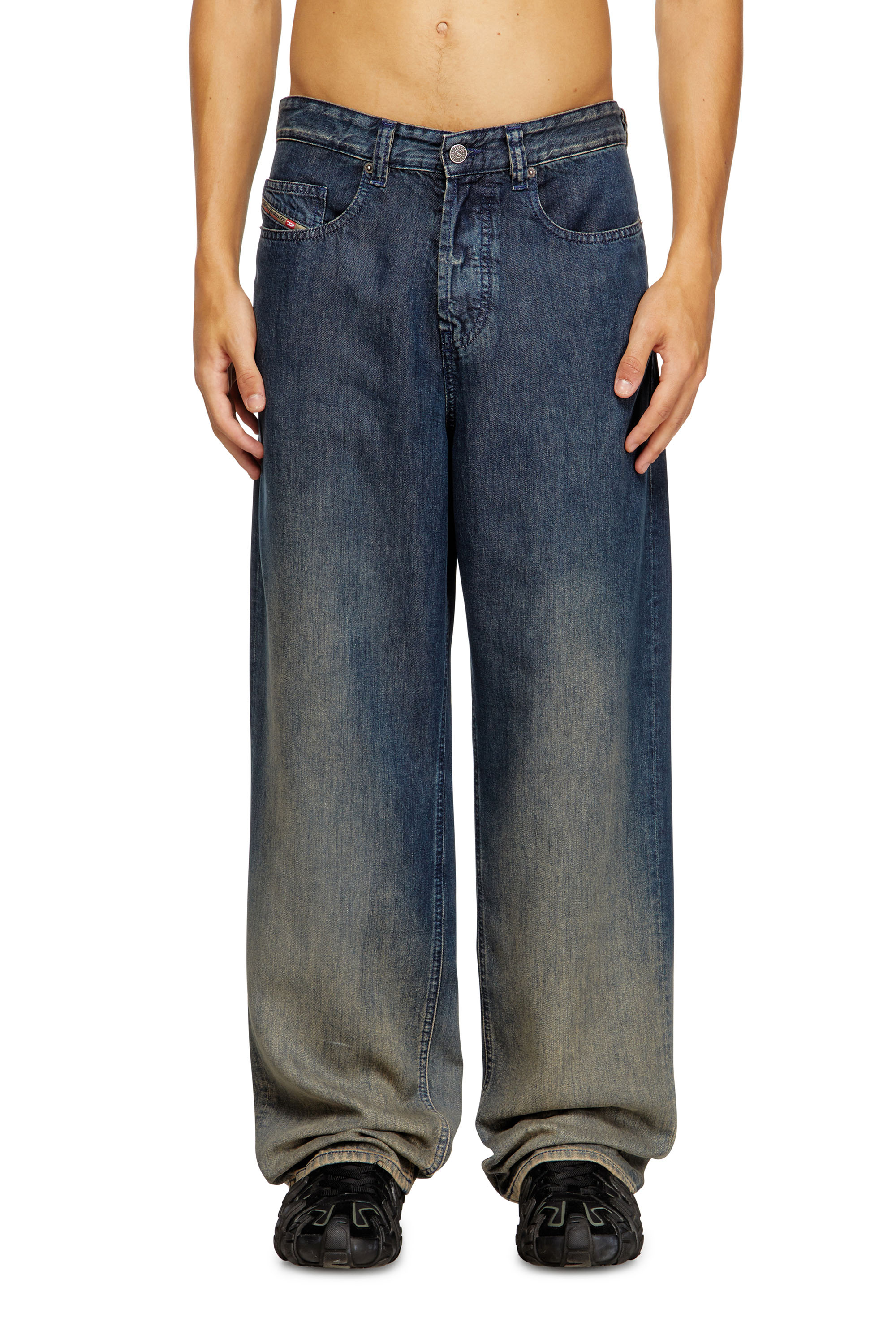 Diesel - Man's Relaxed Jeans 2001 D-Macro 068TD, Dark Blue - 1