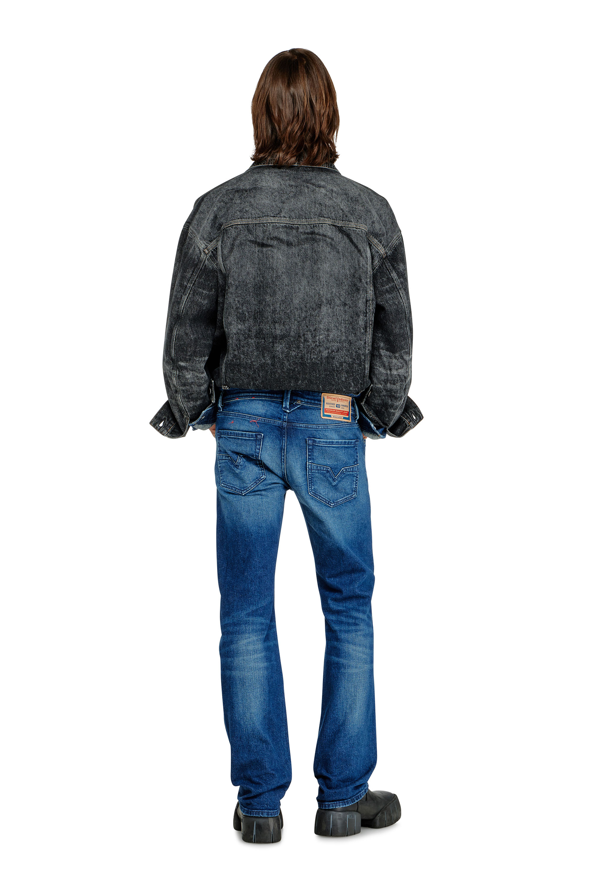 Diesel - Man's Regular Jeans 1985 Larkee 09L51, Dark Blue - 4