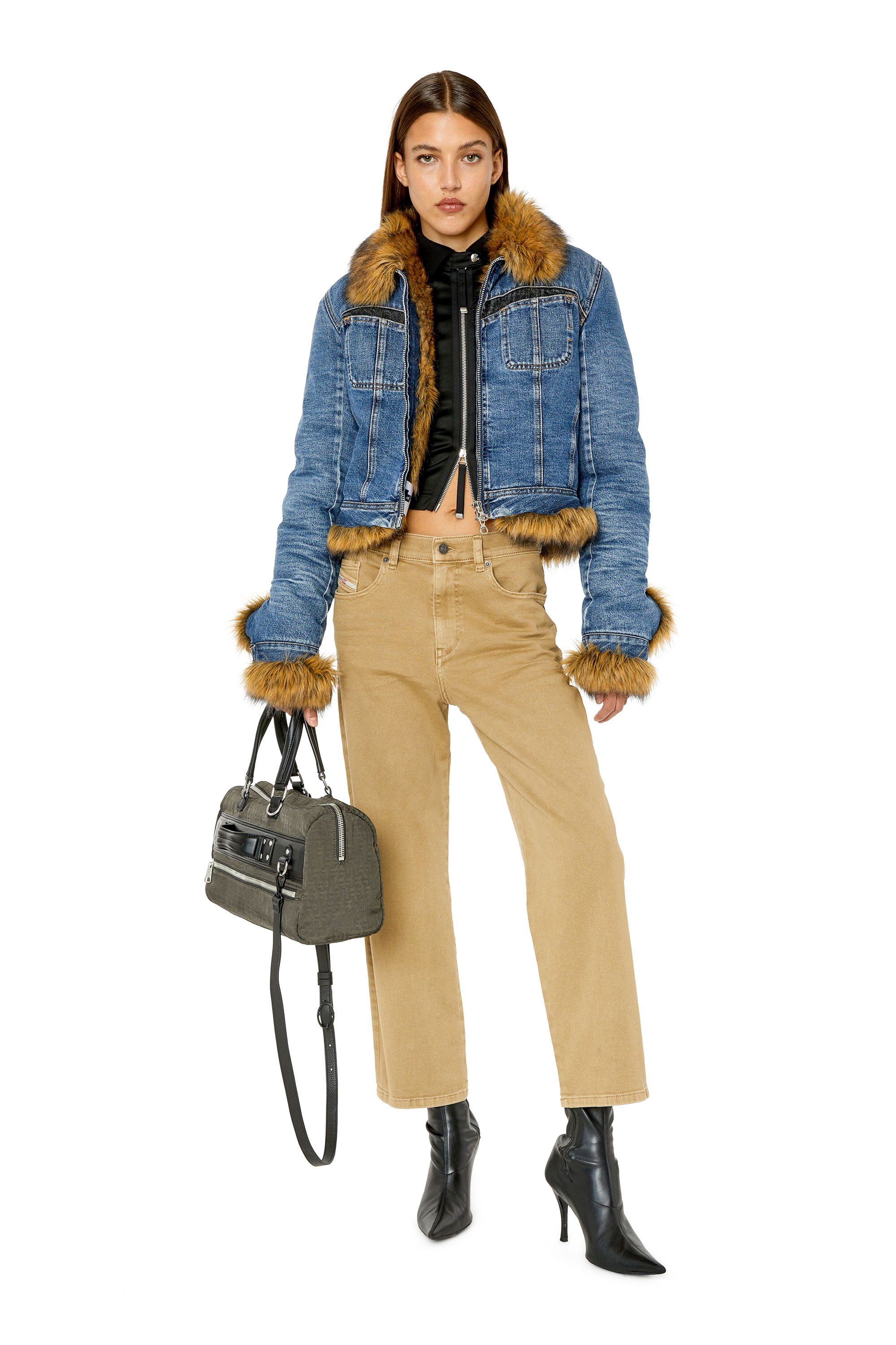 Diesel - 2016 D-Air 0QWTY Boyfriend Jeans, Brown - Image 5