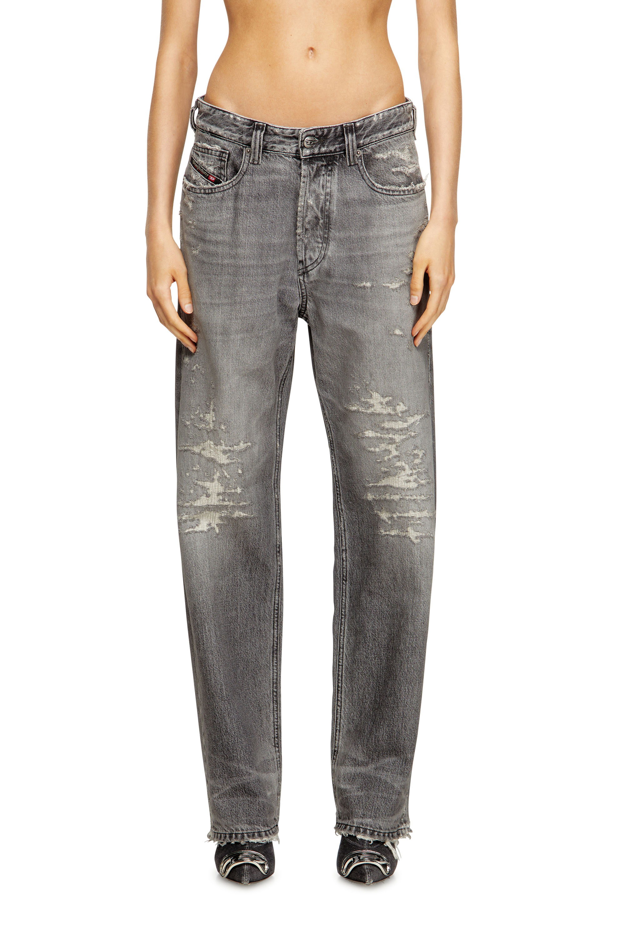 Diesel - Woman's Regular Jeans 1988 D-Ark 09M64, Grey - 3