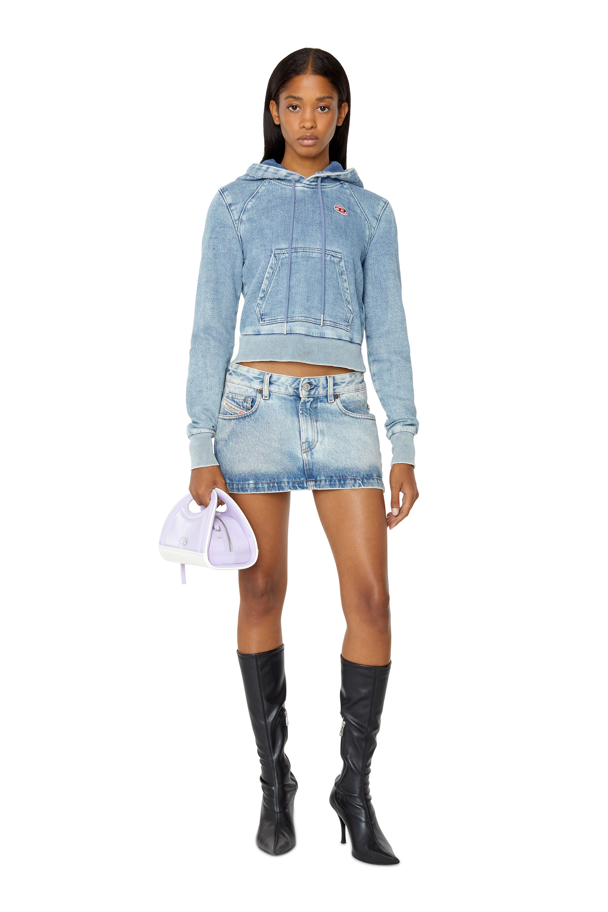 denim hooded