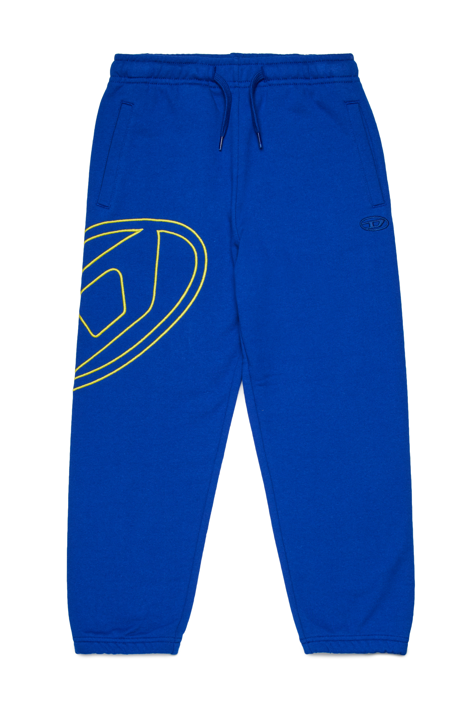 Diesel - PMARKYMEGOVALD, Man's Sweatpants with mega Oval D embroidery in Blue - 1