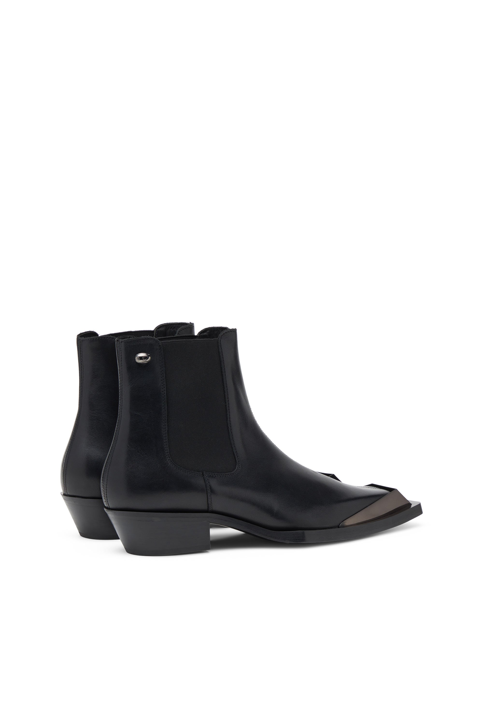 Diesel - D-TONA CH, Man's D-Tona-Leather Chelsea boots in Black - 3