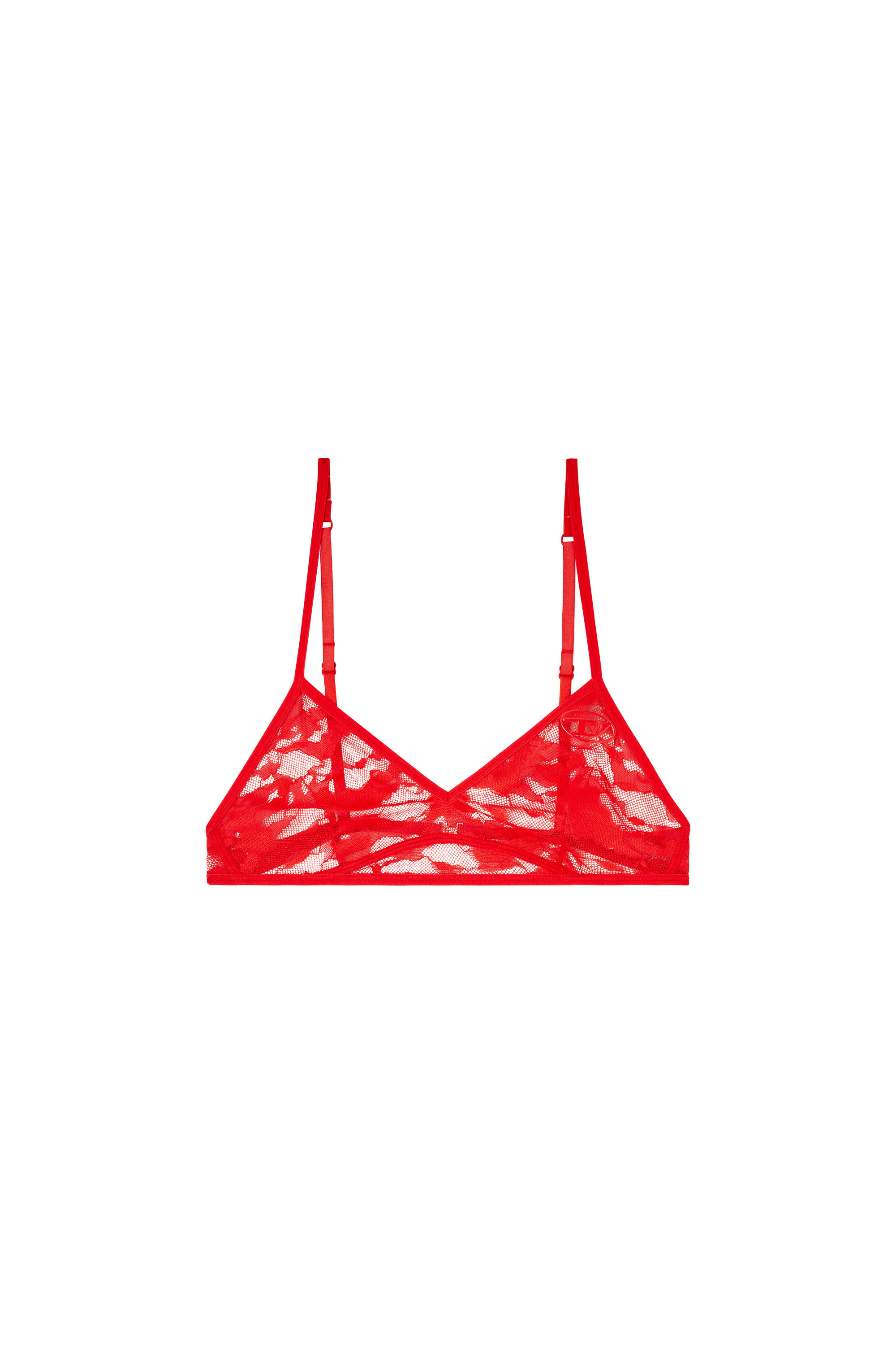 Diesel - APRIL-UTLT, Woman's Bra in stretch camo lace in Red - 3