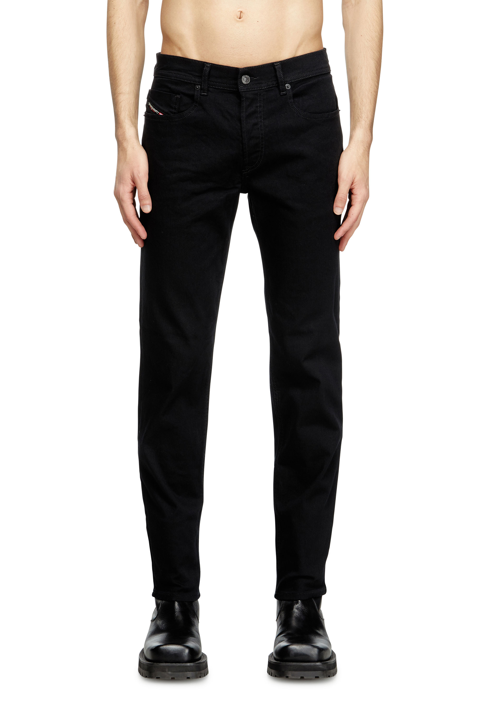 Diesel - 2023 D-Finitive 069YP Tapered Jeans, Black/Dark grey - Image 1