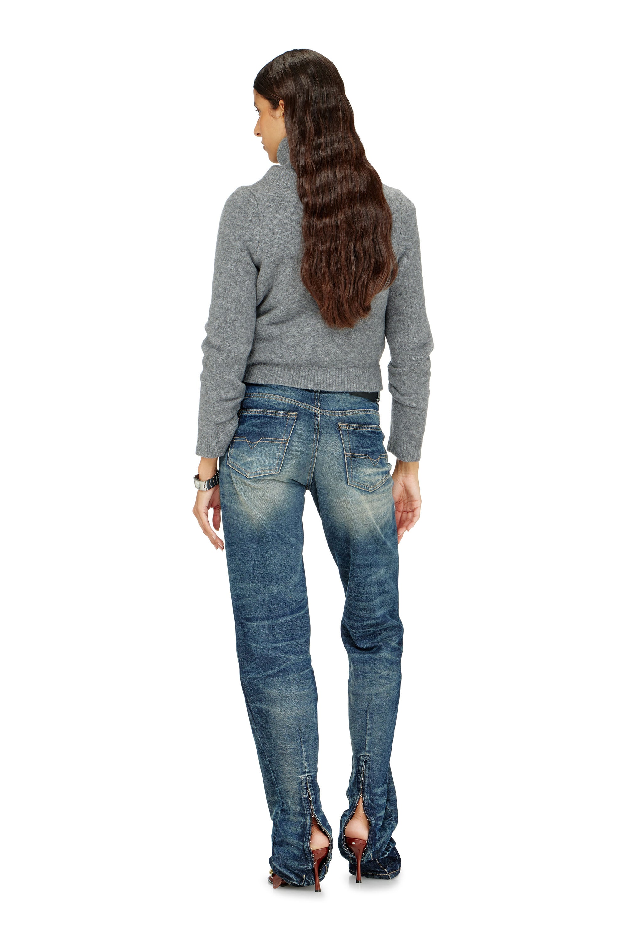 Diesel - Woman's Regular Jeans D-Heel 0DBFC, Medium blue - 1