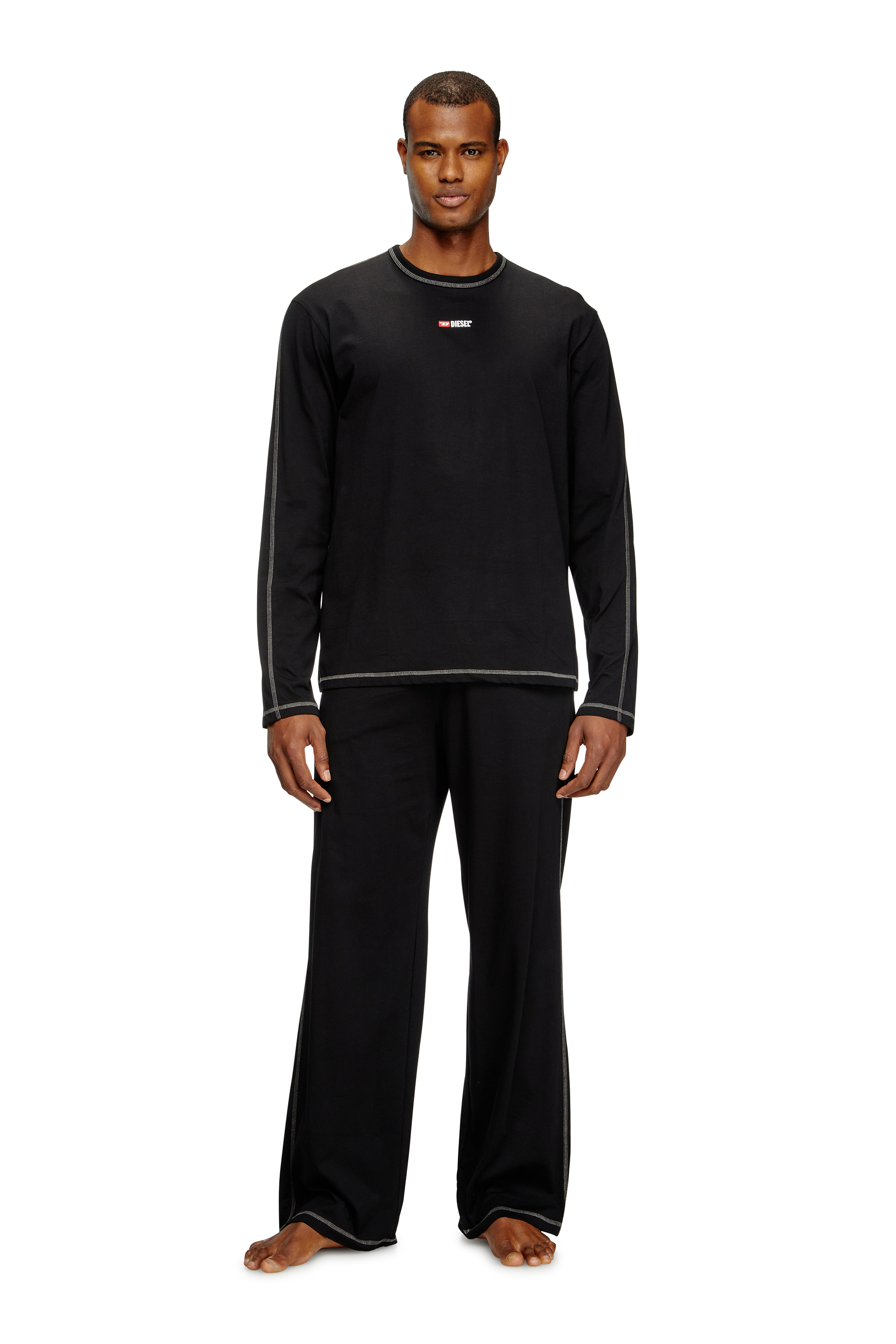 Diesel - SET-NOLAN-D-CORE, Man's Pyjamas in cotton jersey in Black - 1