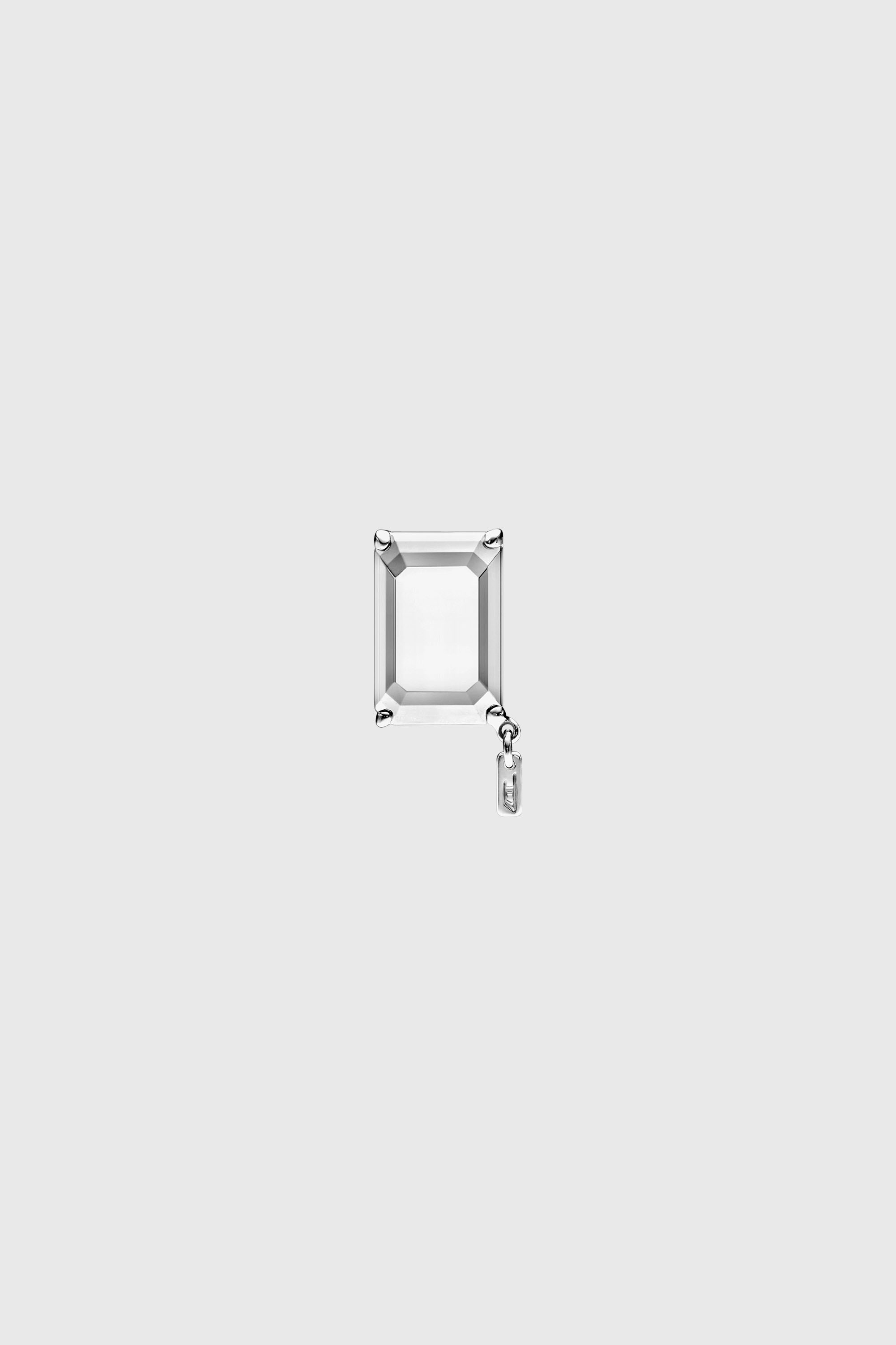 Diesel - DL1366040 STERLING SILVER JEWEL, Unisex's Sterling silver stud earring in Silver - 2
