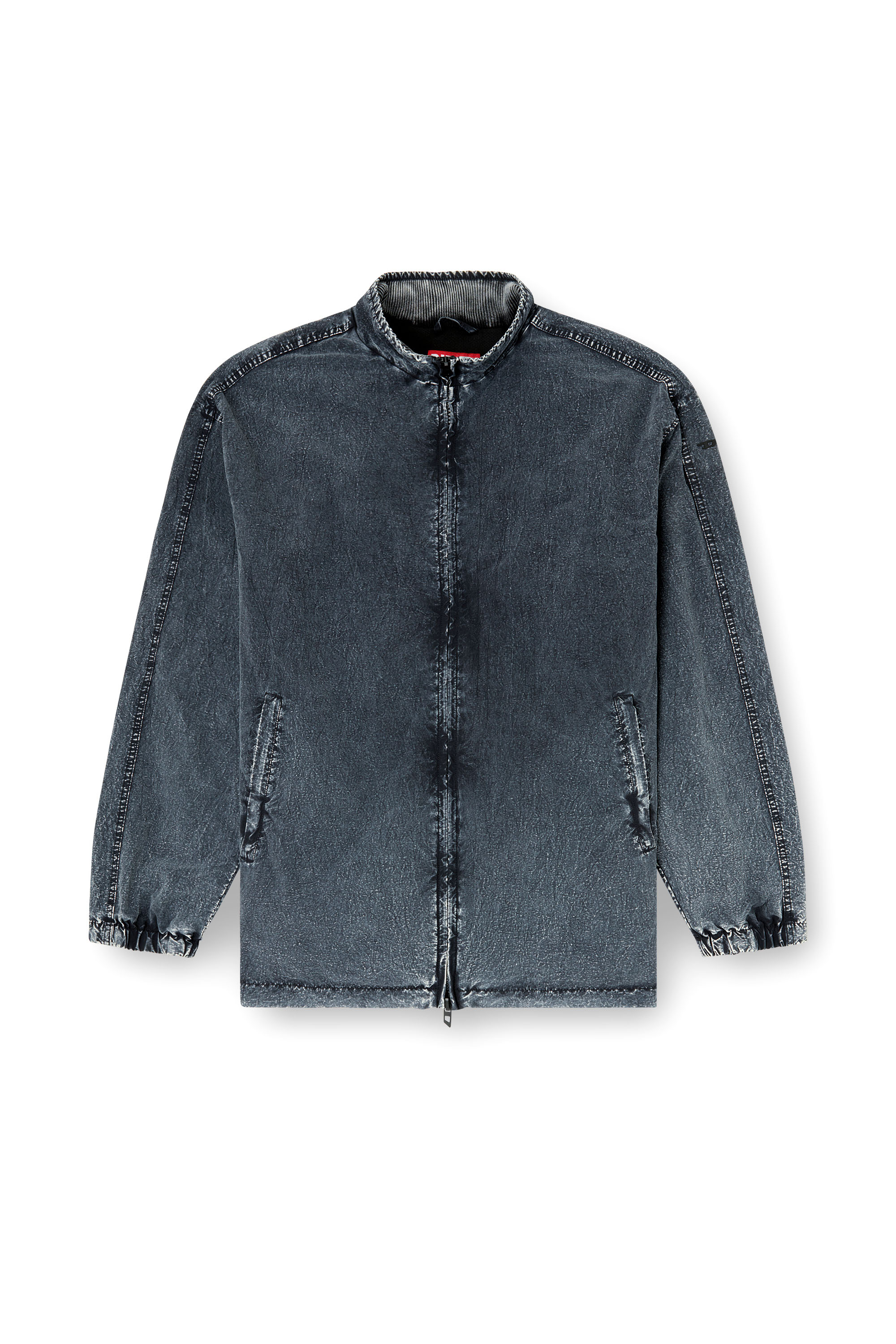 Diesel - J-WILSON, Man's Jacket in recycled nylon taslan in Black - 2