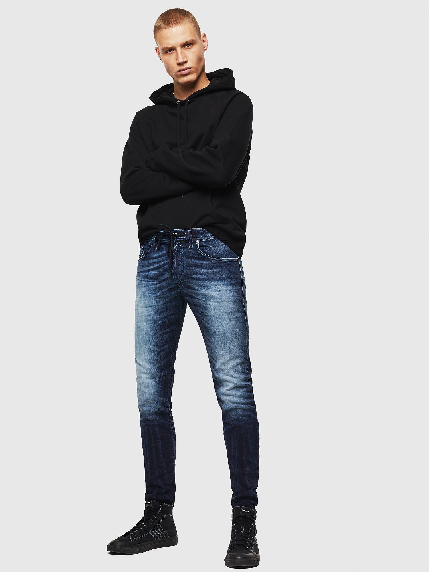 THOMMER CB JOGGJEANS 069IE Men: Slim Dark blue Jeans | Diesel