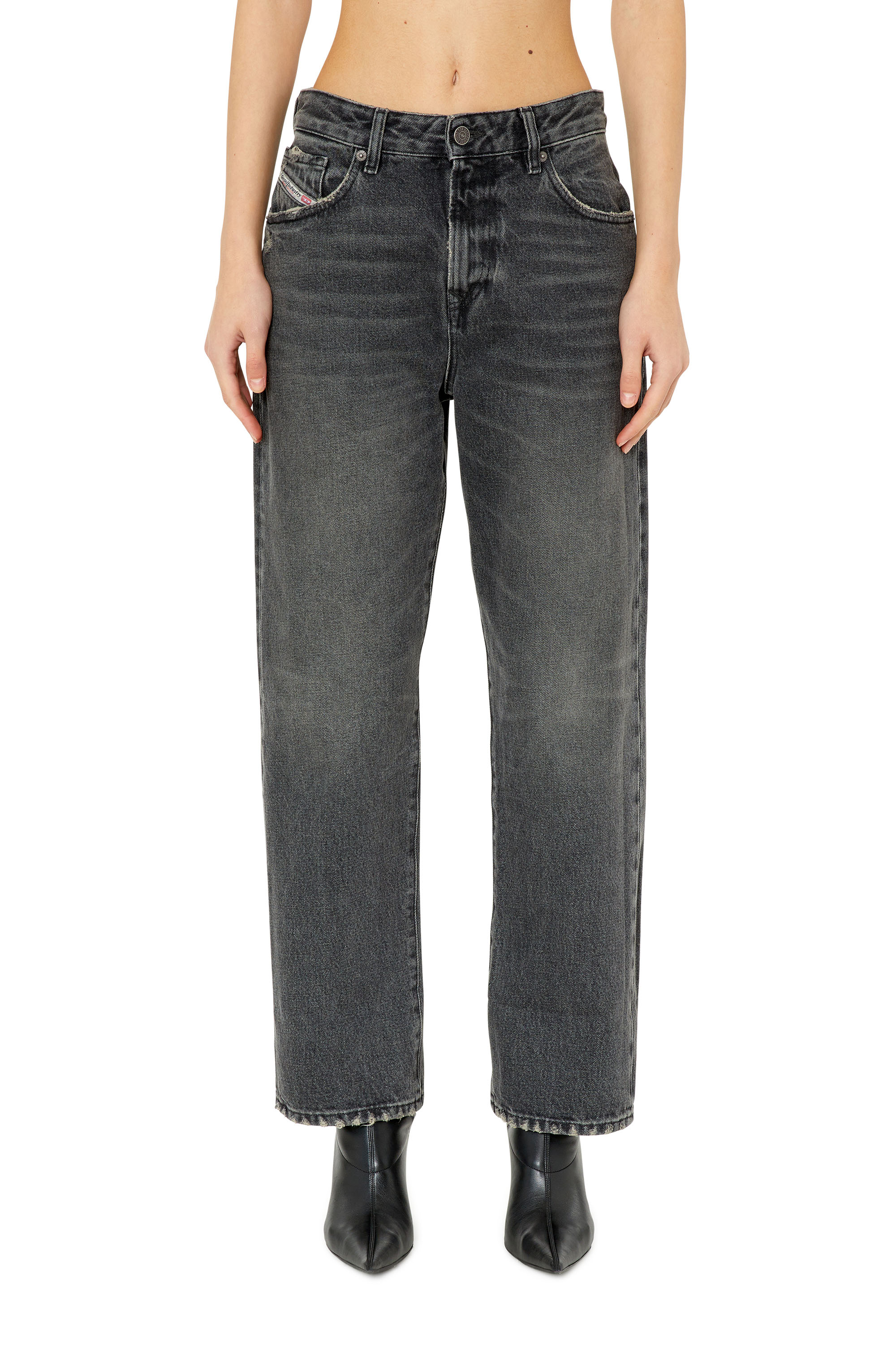 Diesel - 1999 D-Reggy 007K8 Straight Jeans, Black/Dark grey - Image 1