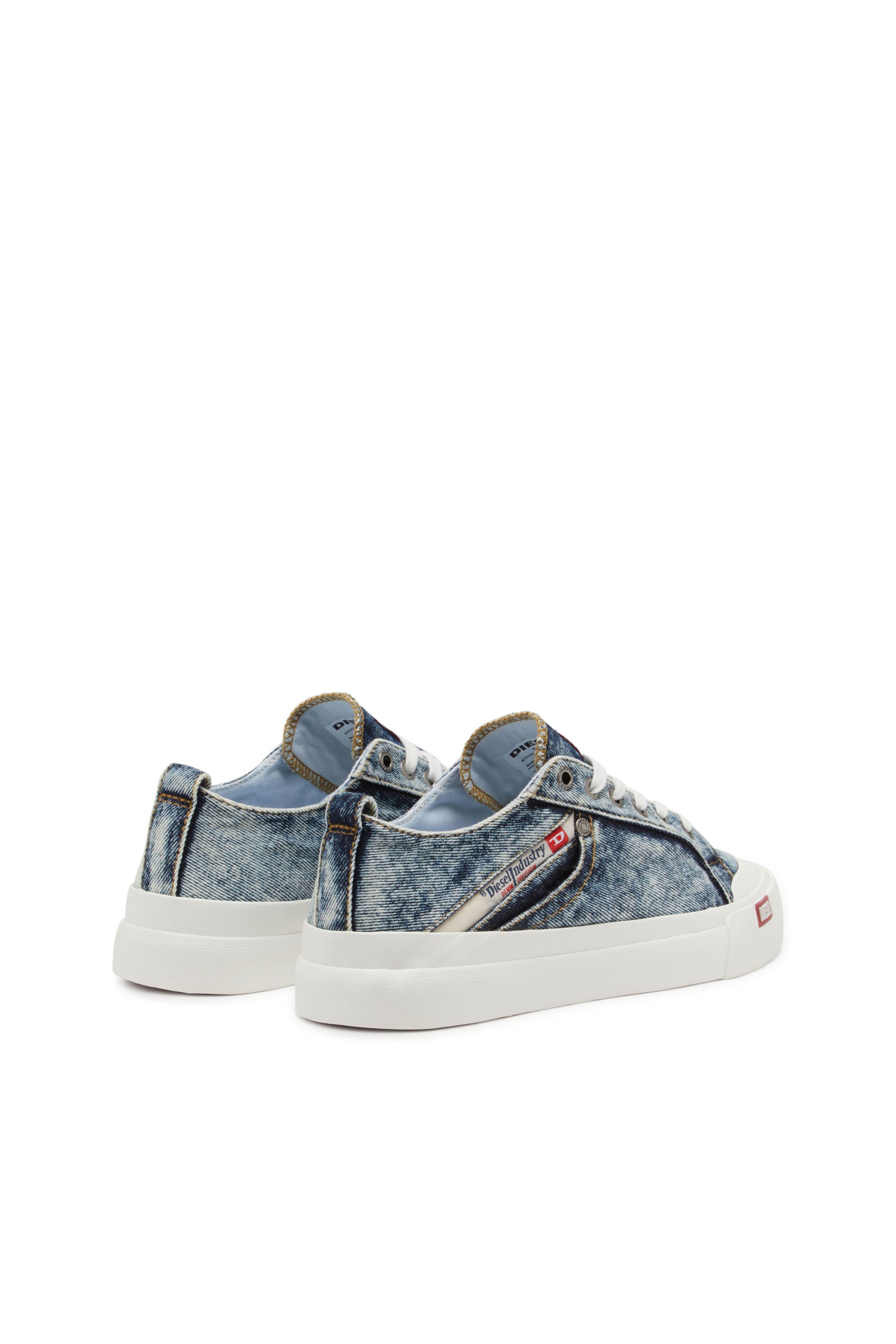 Diesel - S-ATHOS NMD LOW W, Woman's S-Athos-Denim sneakers with pocket detail in Blue - 3