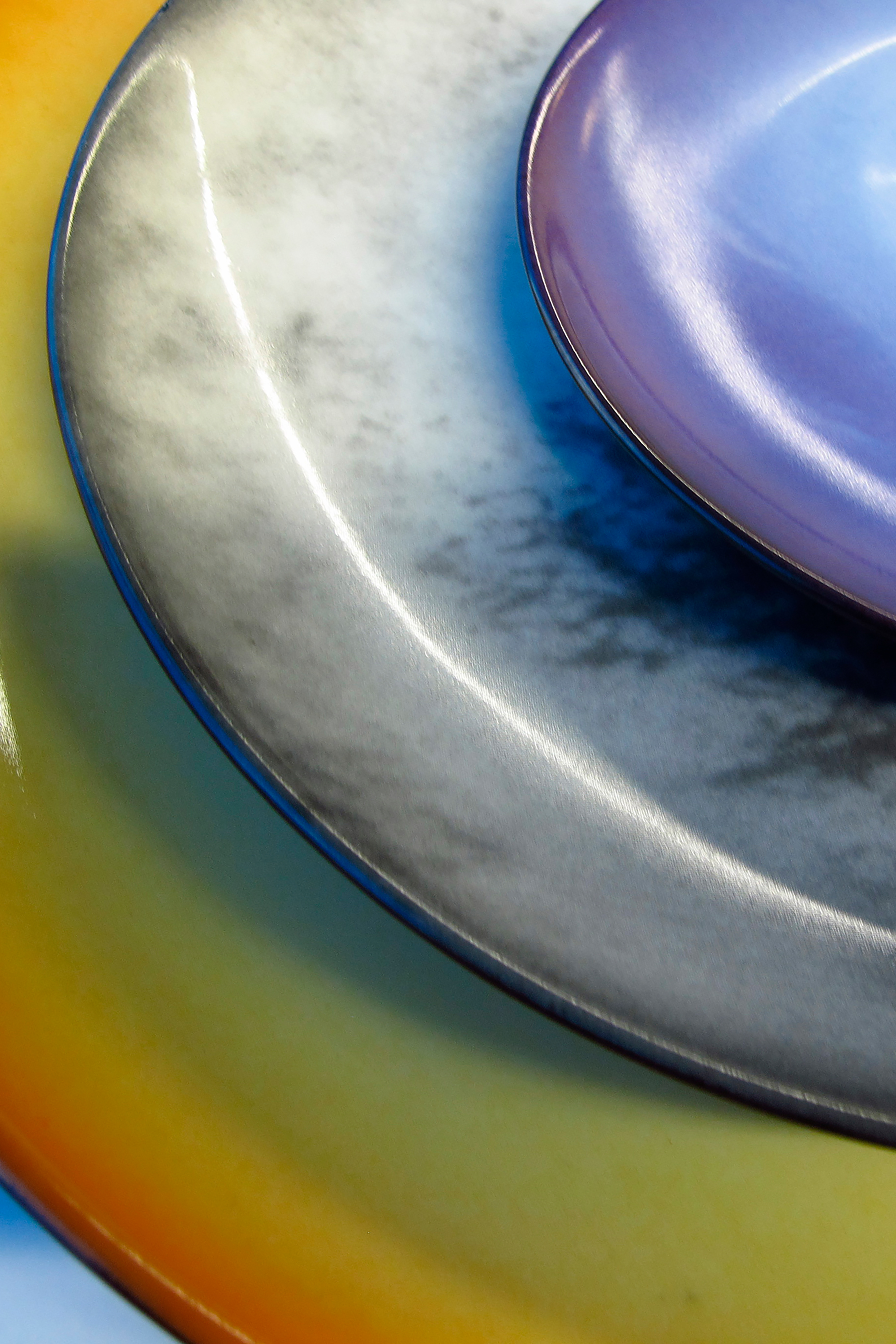 Diesel - 10822 COSMIC DINER, Unisex's Porcelain dinner plate "neptune" in Blue - 2