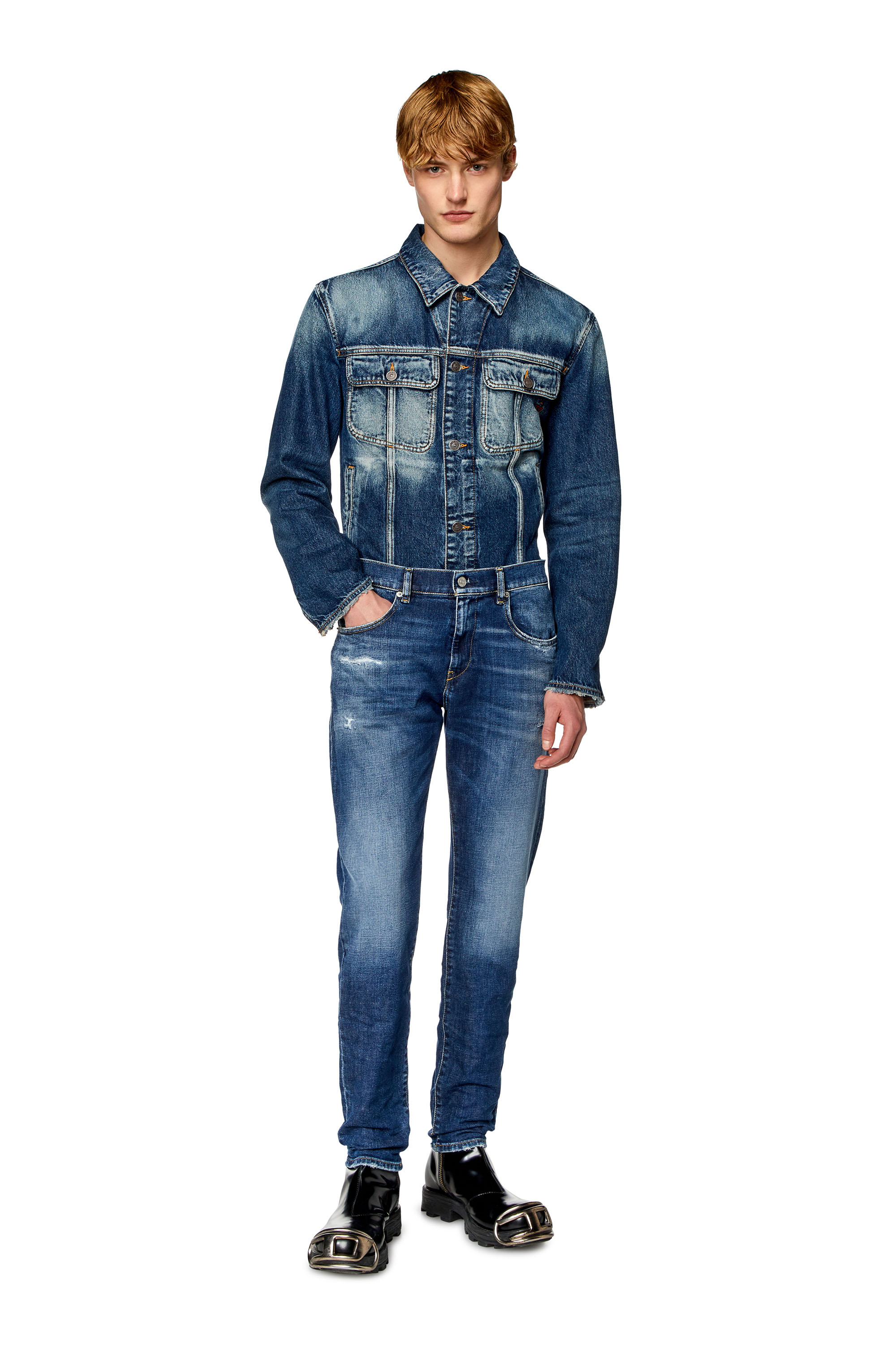 Diesel - Slim Jeans 2019 D-Strukt E9B90, Light Blue - Image 2