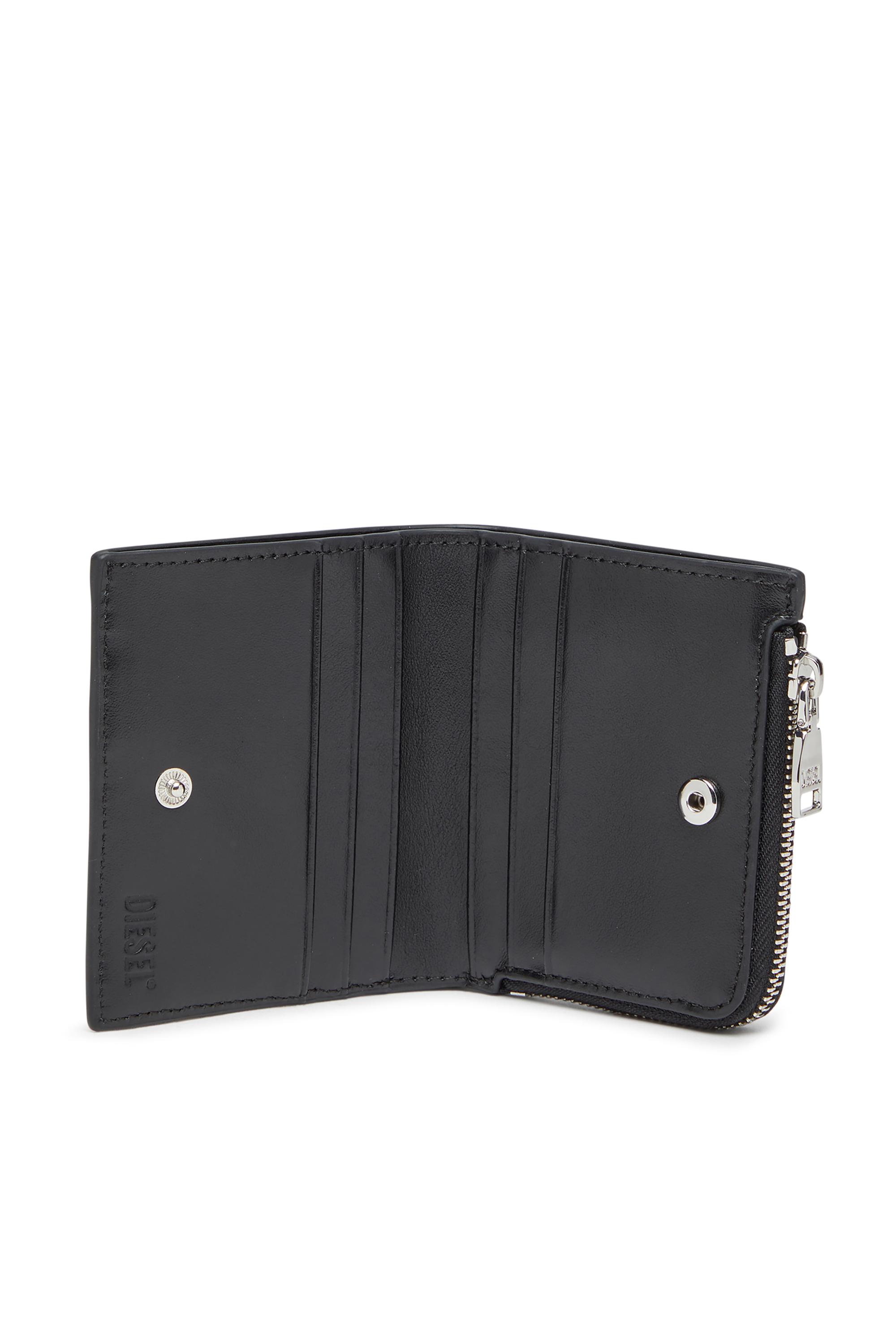 PLAY BI FOLD ZIP L, Black Diesel - PLAY BI FOLD ZIP L, Woman's Bi-fold wallet in glossy PU in Black - 3