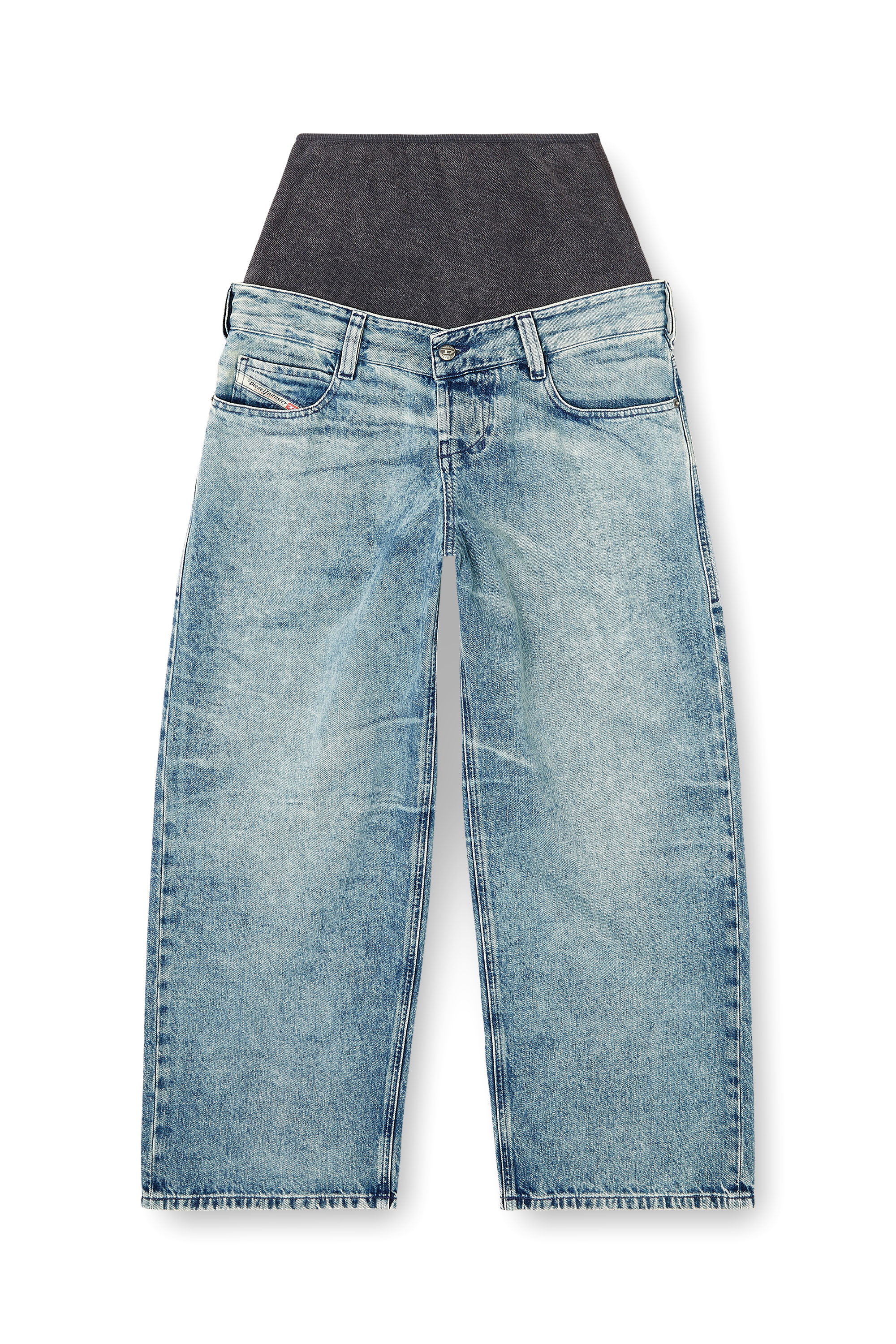 Diesel - Woman's Relaxed Jeans D-Eni 09N97, Medium blue - 3