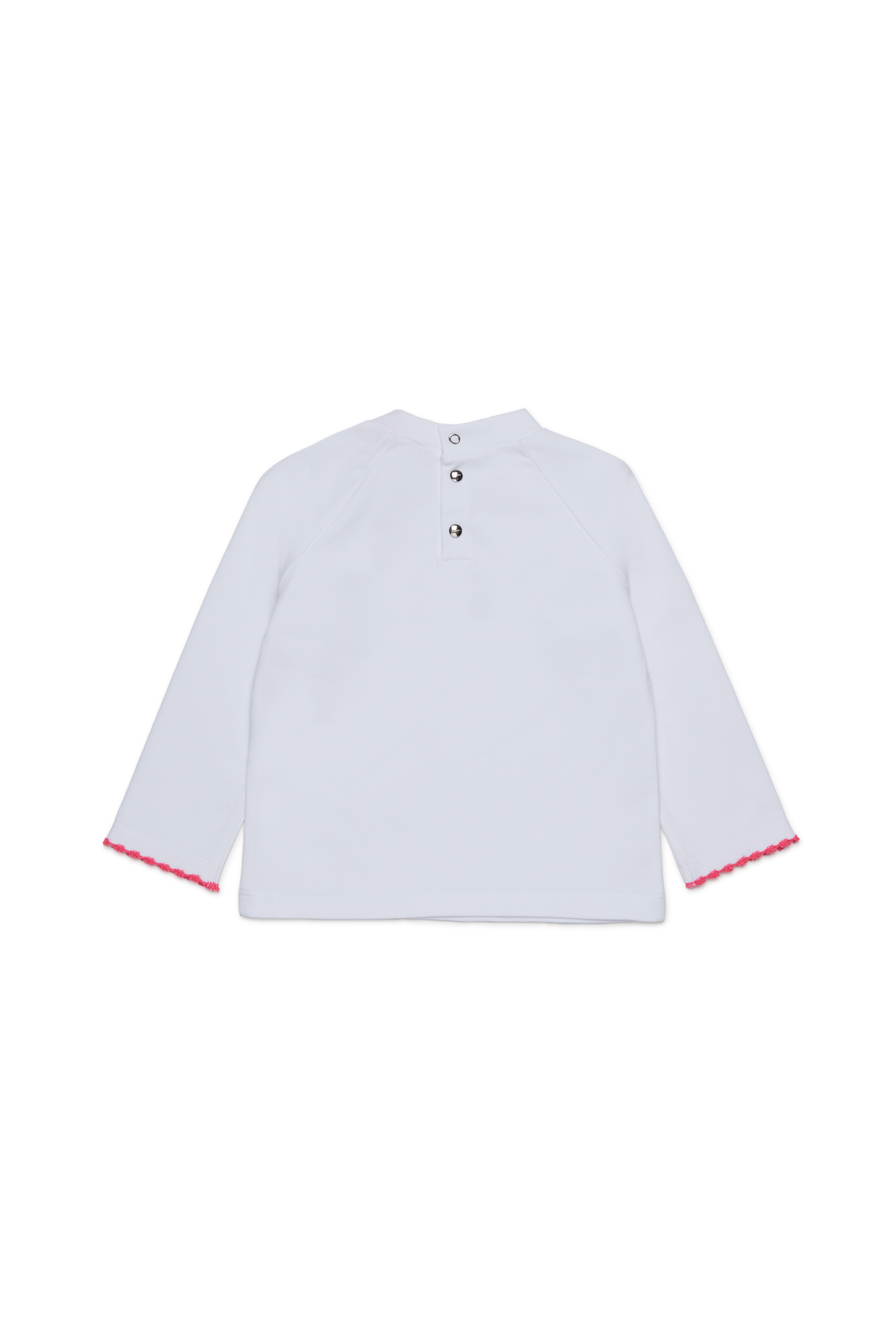 Diesel - TRESPYB, Woman's Cotton T-shirt with embroidered logo in White - 2