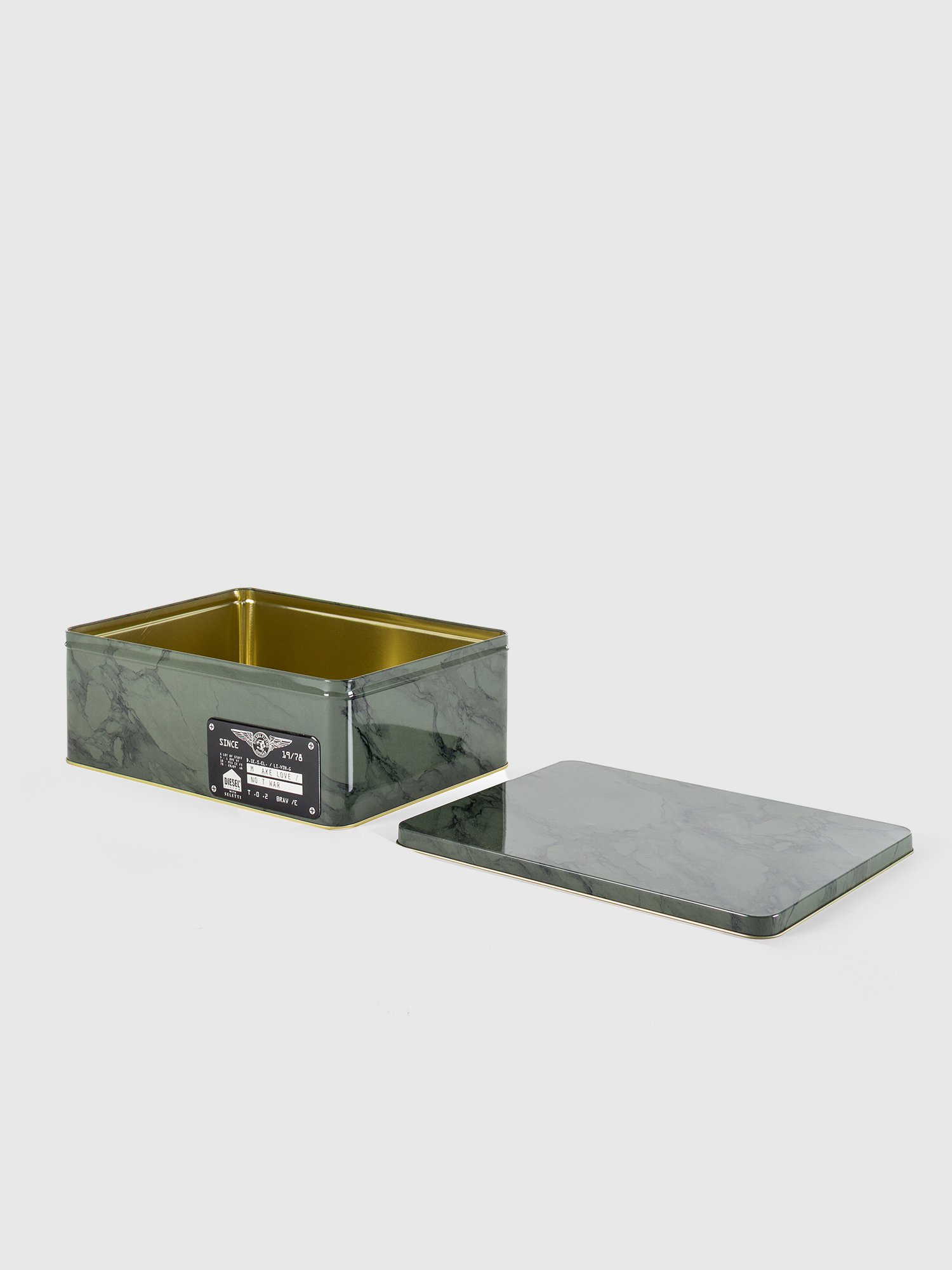 Diesel - 11101 SURVIVAL, Unisex's Military green metal box with lid in Military Green - 4