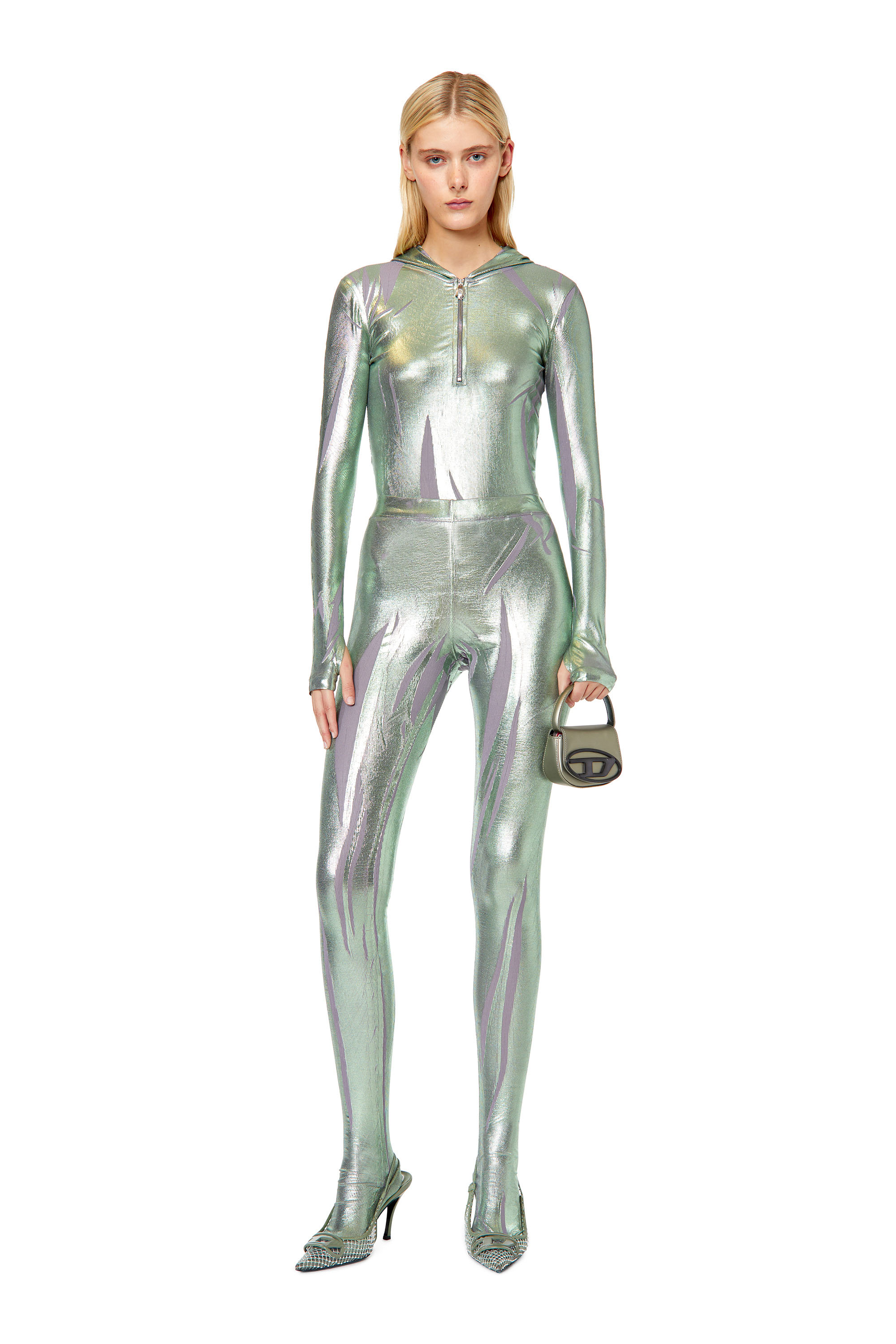 Diesel - T-CLED-HOOD, Green/Violet - Image 2