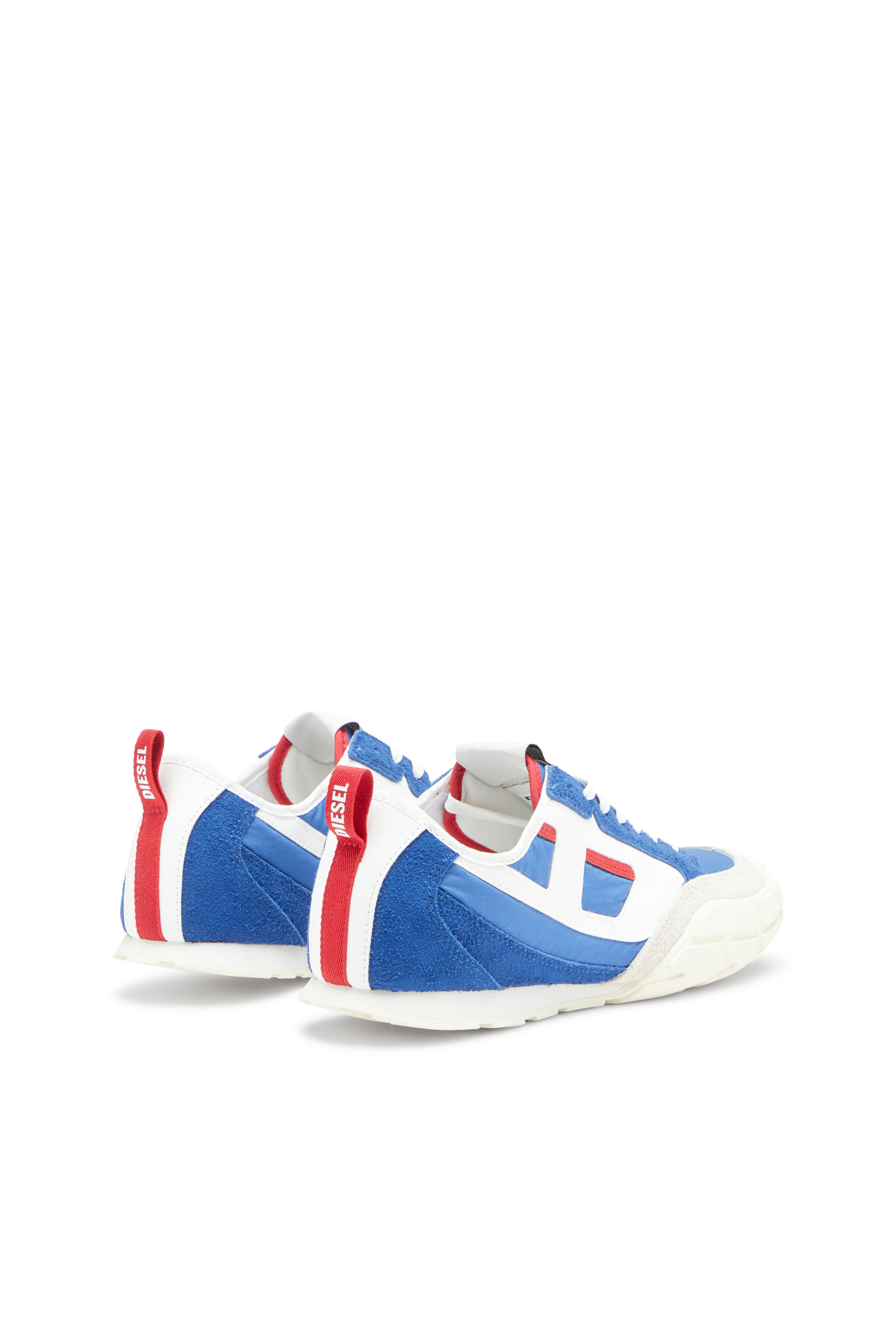 S-PAGODHA LOW, Blue Diesel - S-PAGODHA LOW, Man's S-Pagodha-Sneakers in leather, suede and ripstop in Blue - 3