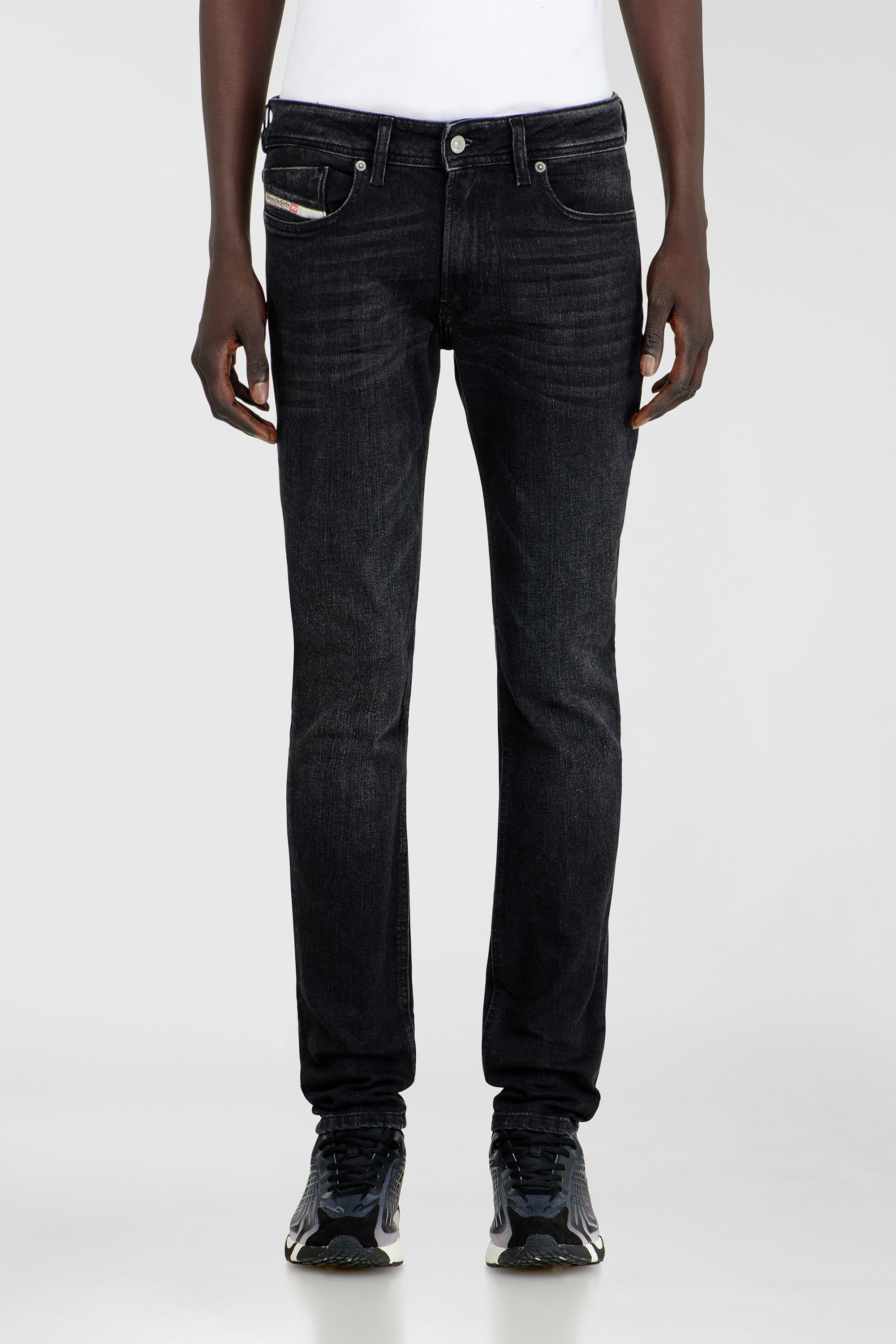 Diesel - Man's Skinny Jeans 1979 Sleenker 0GRDA, Black/Dark grey - 4