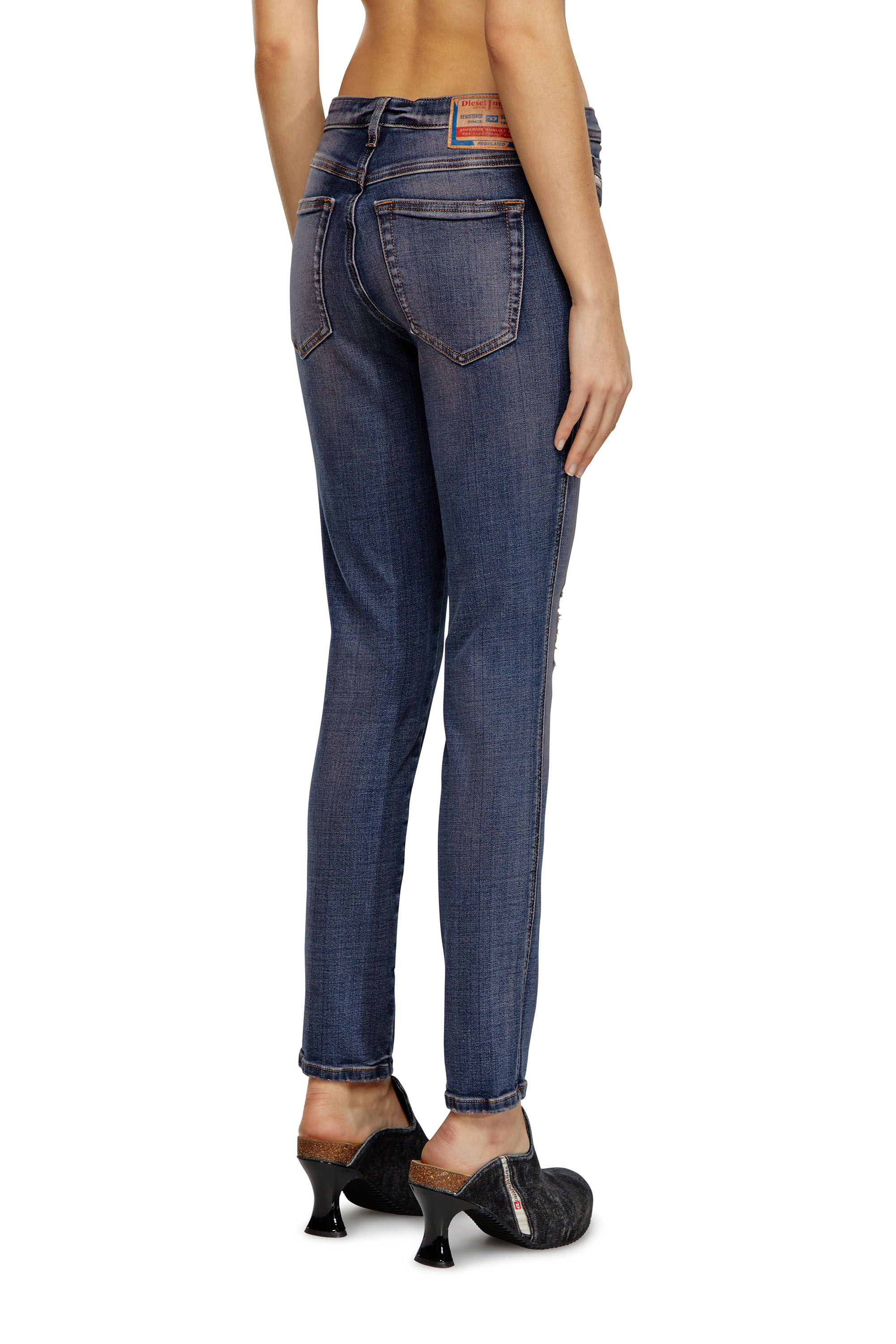 Diesel - Skinny Jeans 2015 Babhila 0PFAY, Dark Blue - Image 4