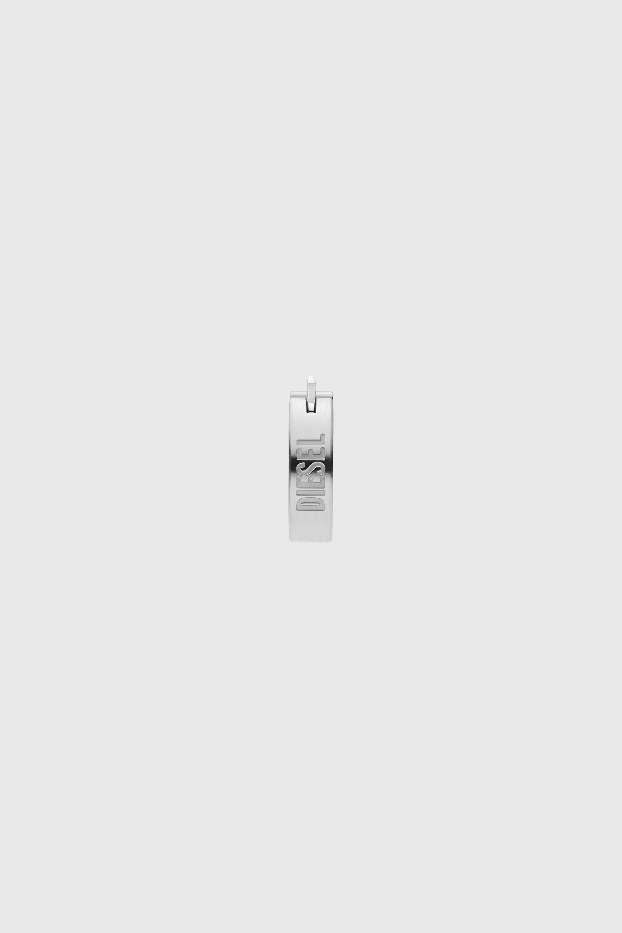 Diesel - DX1639040 JEWELLERY, Unisex's Stainless steel hoop earring in Silver - 1