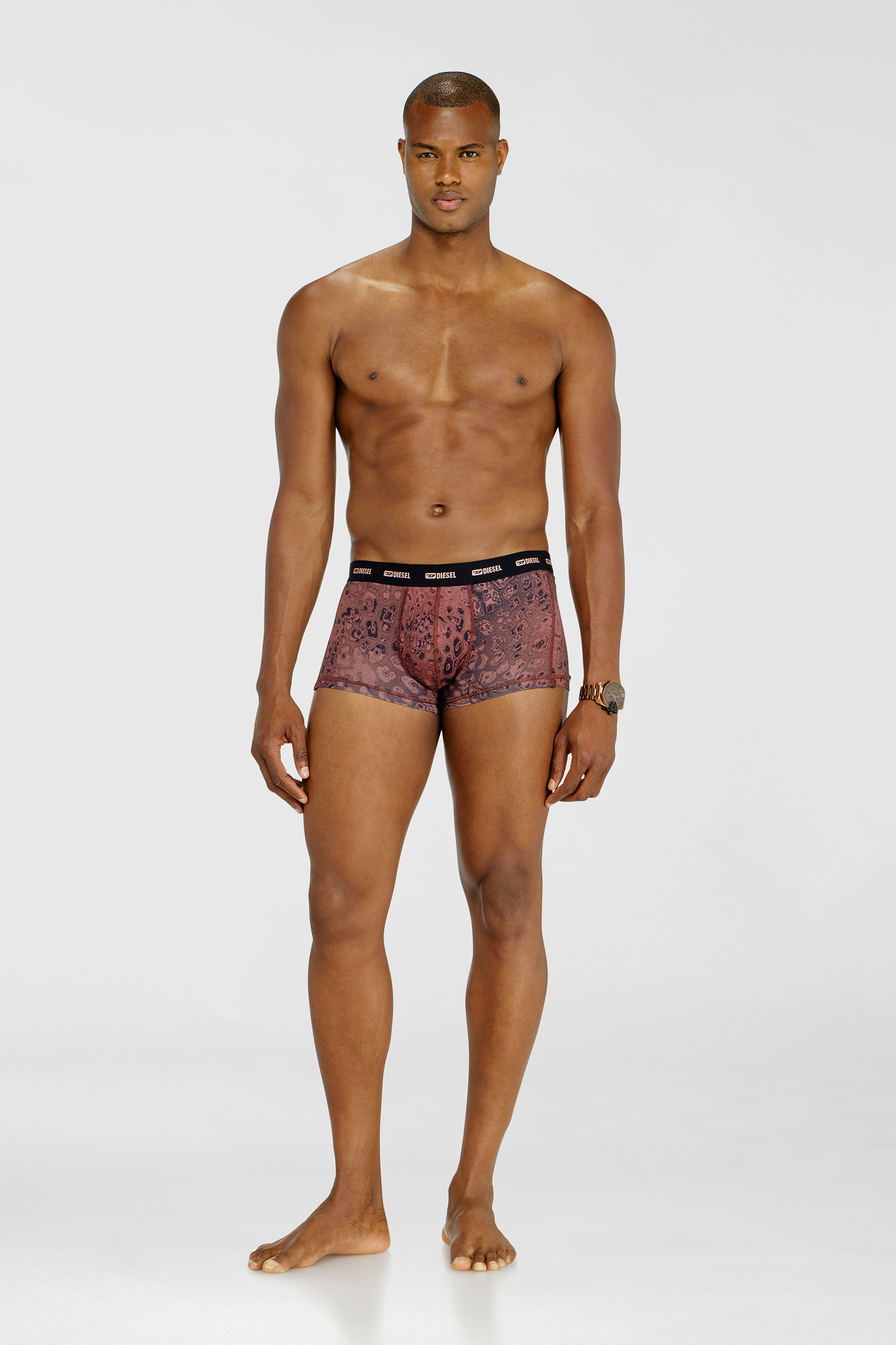 Diesel - DAMIEN-UTLT-3PACK, Man's 3-pack of stretch cotton boxers in Violet - 1