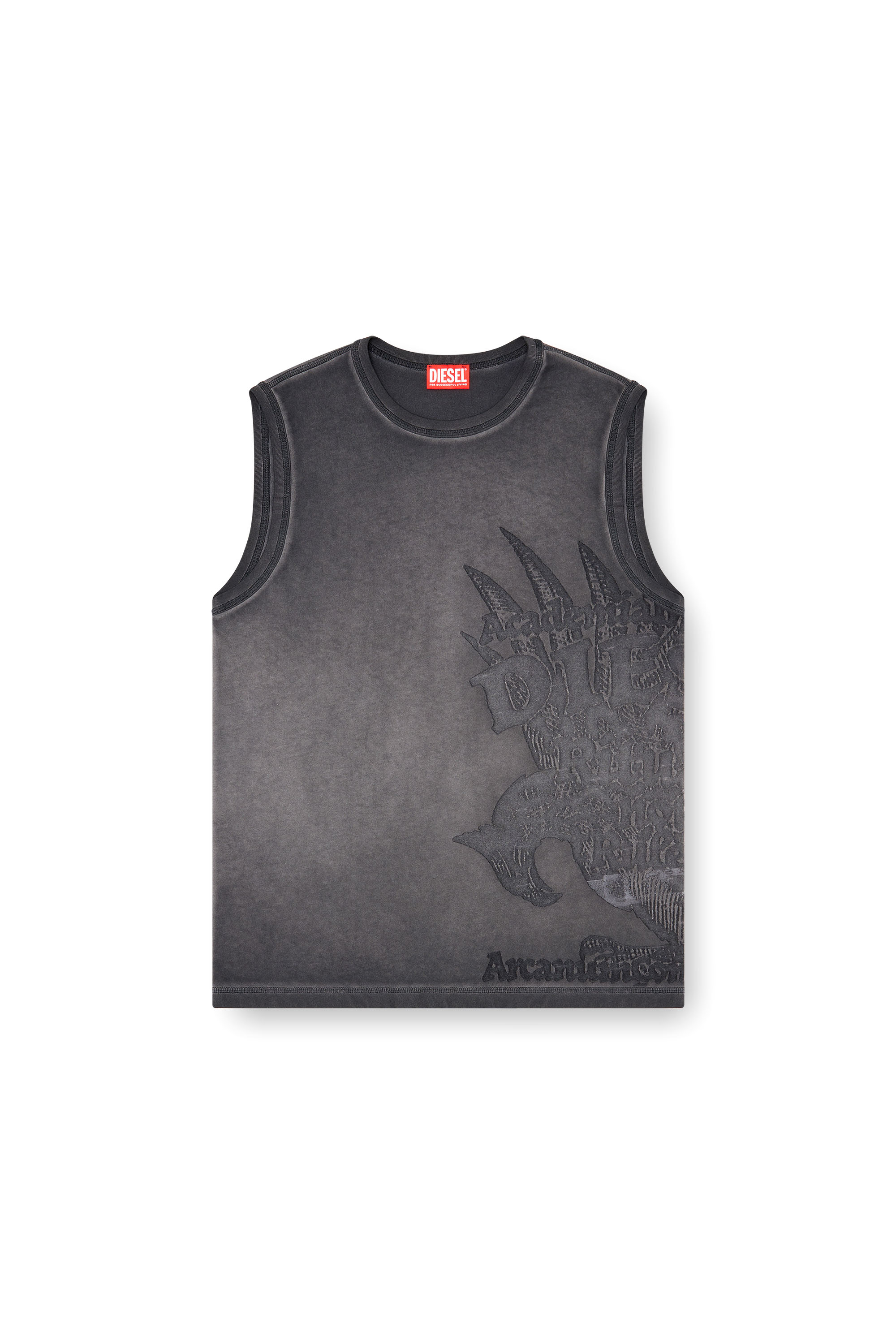 Diesel - T-RAWBISCO, Man's Sleeveless jersey top with embossed graphics in null - 3