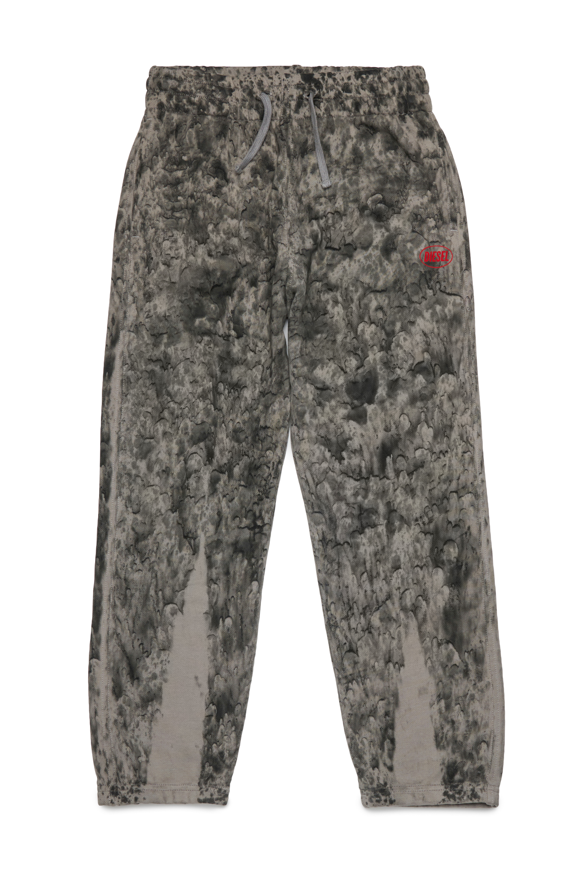 Diesel - PMARKYK1, Man's Marble effect cotton pants in Grey - 1