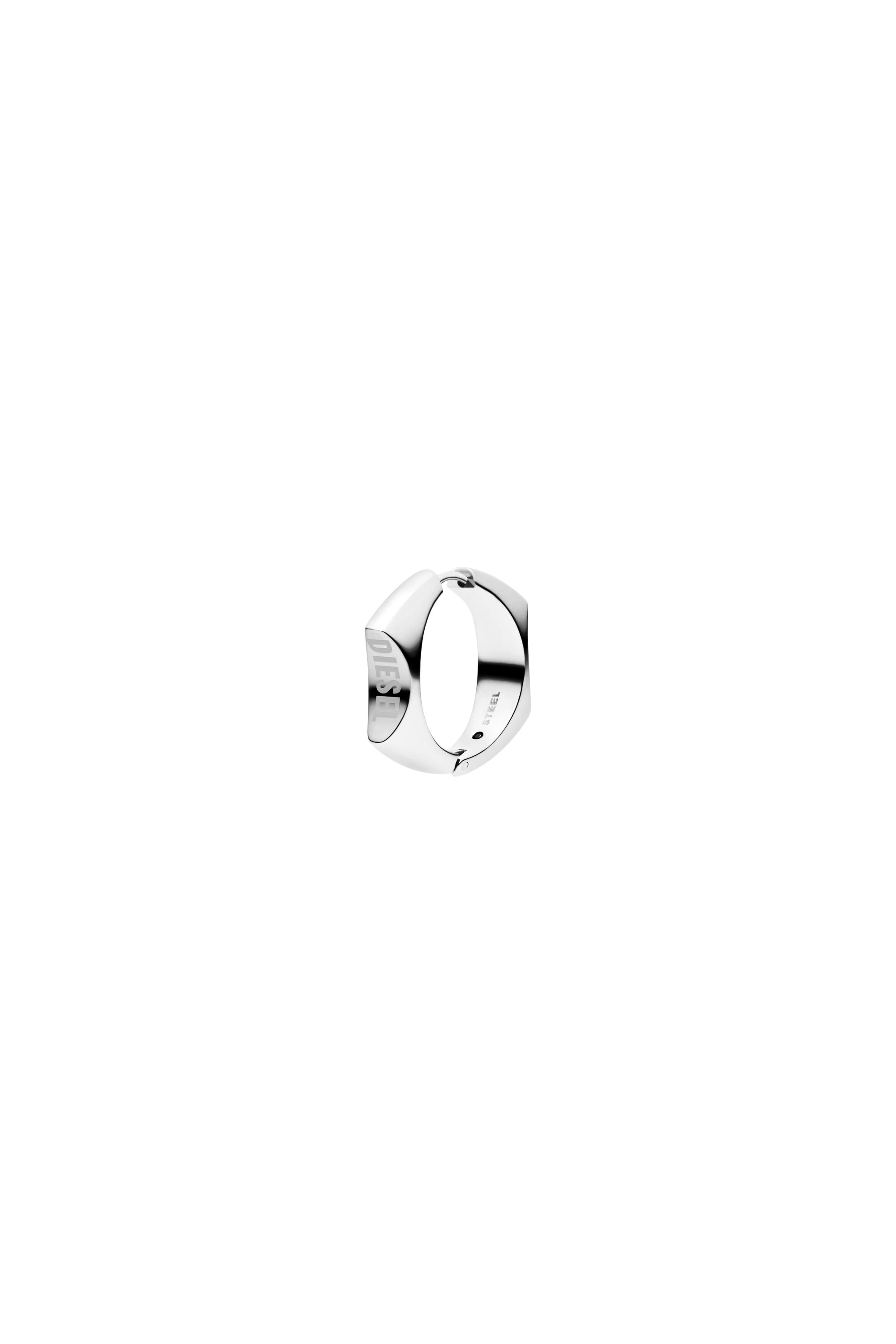Diesel - DX1631040 JEWELLERY, Unisex's Stainless steel hoop earring in Silver - 1