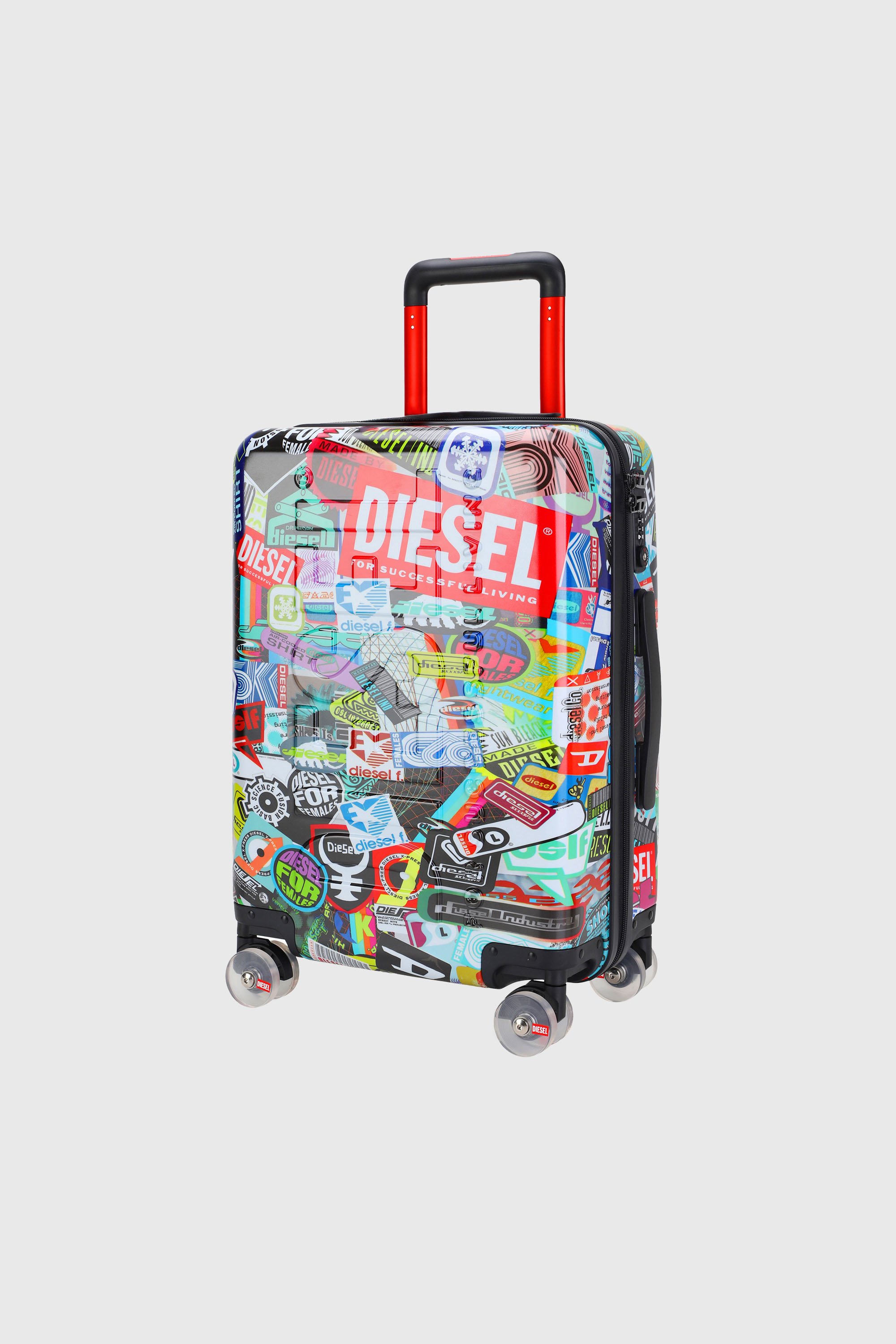 Diesel - DIESEL PC PRINTED TROLLEY-STICKERS- DSL0, Unisex's Sticker style suitcase size S in Multicolor - 6
