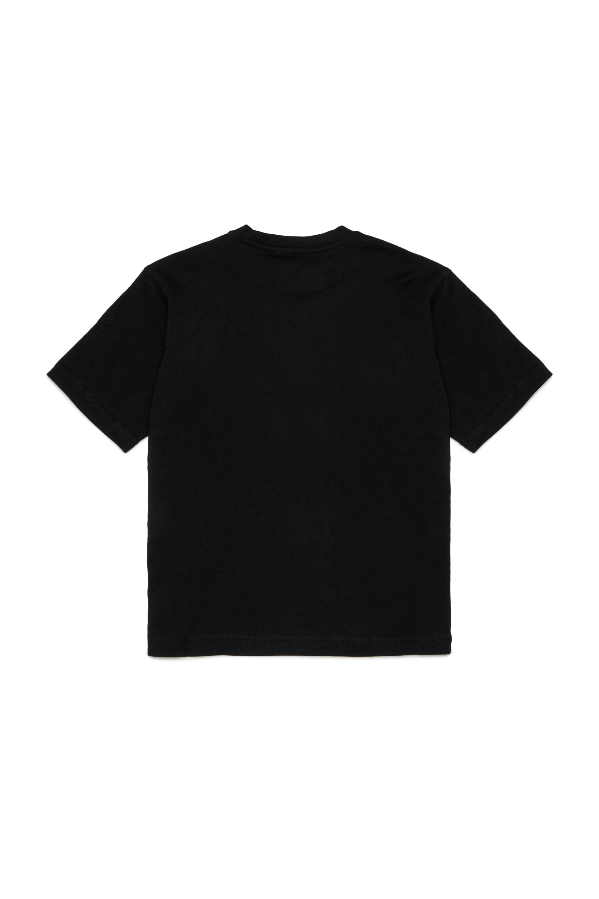 Diesel - TCIRCLE OVER, Man's Cotton T-shirt with Diesel print in Black - 2
