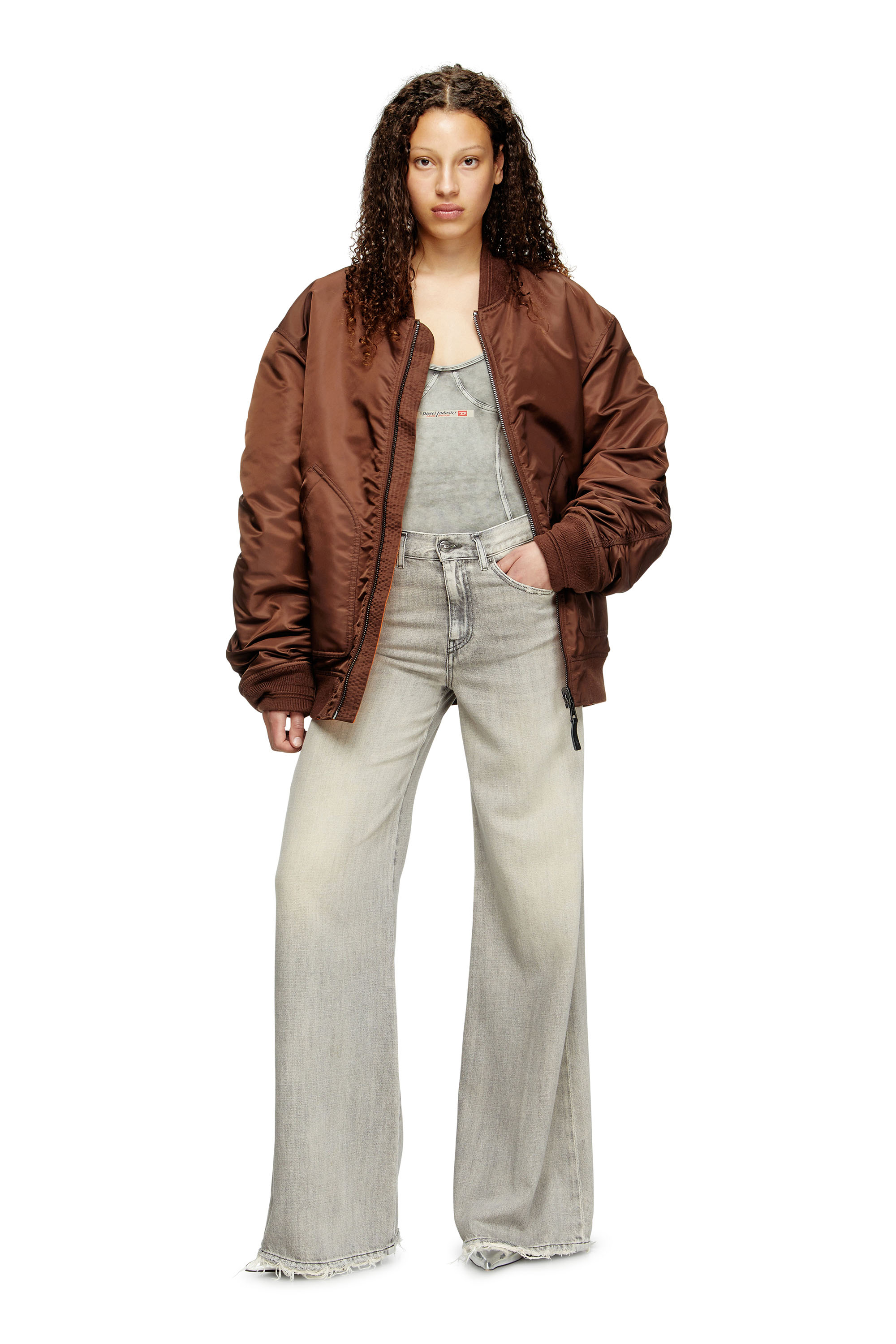 Flare Jeans 1978 D-Akemi 068RU, Grey Diesel - Woman's Flare Jeans 1978 D-Akemi 068RU, Grey - 1