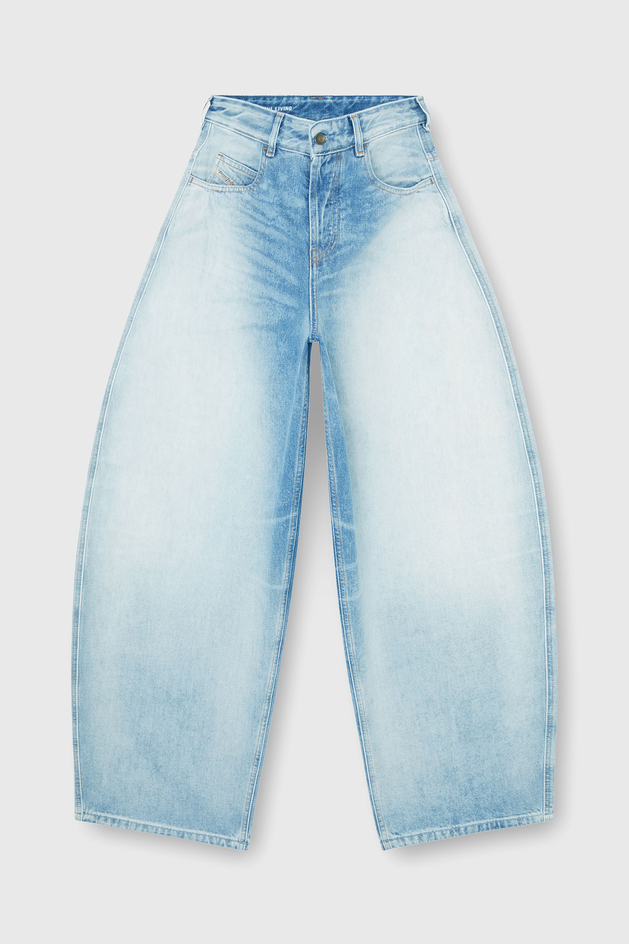 Diesel - Woman's Relaxed Jeans 1987 D-Khelz 007EE, Light Blue - 6