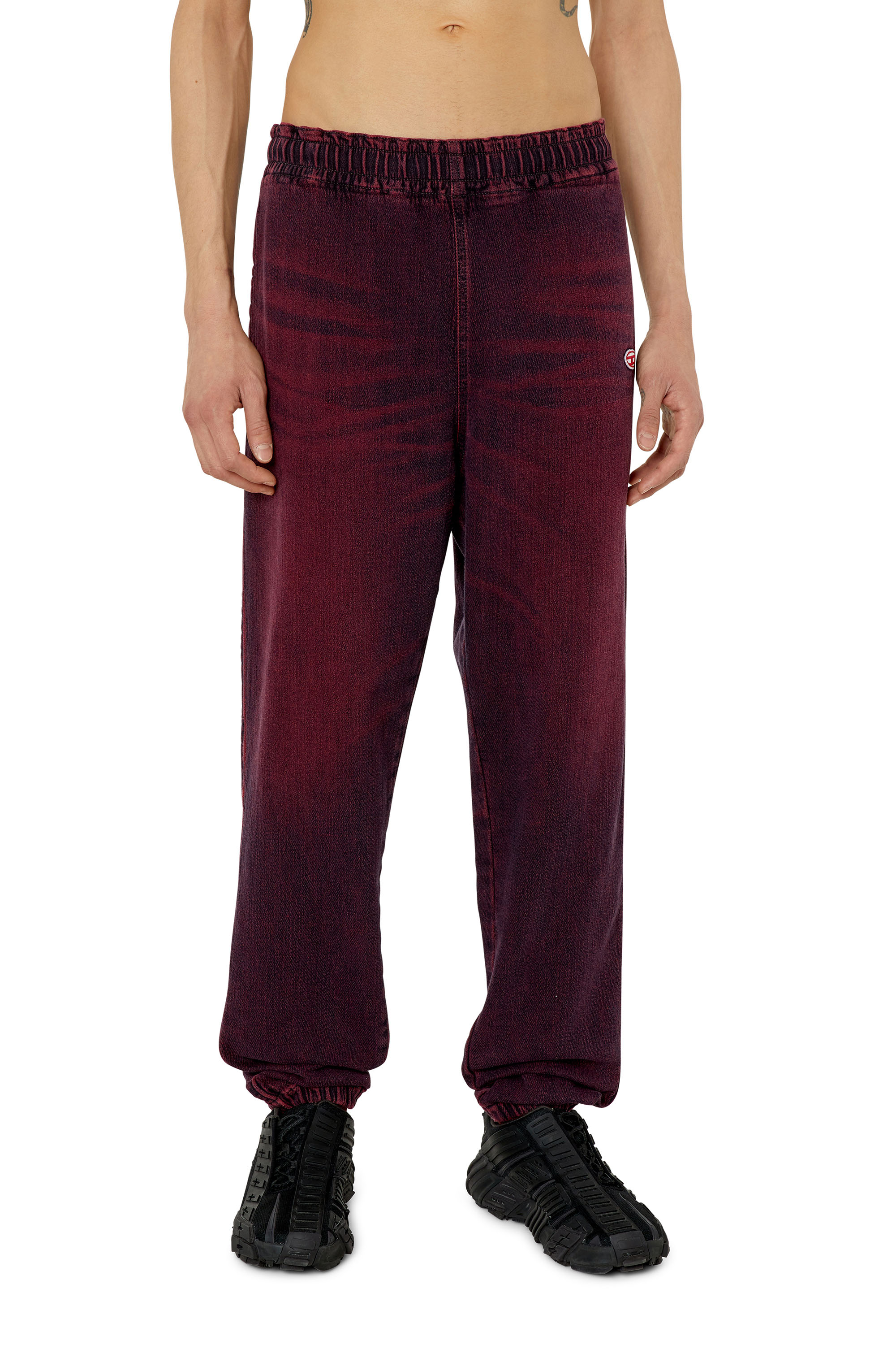 Diesel - D-Lab Track Denim 09G91 Tapered, Burgundy - Image 1