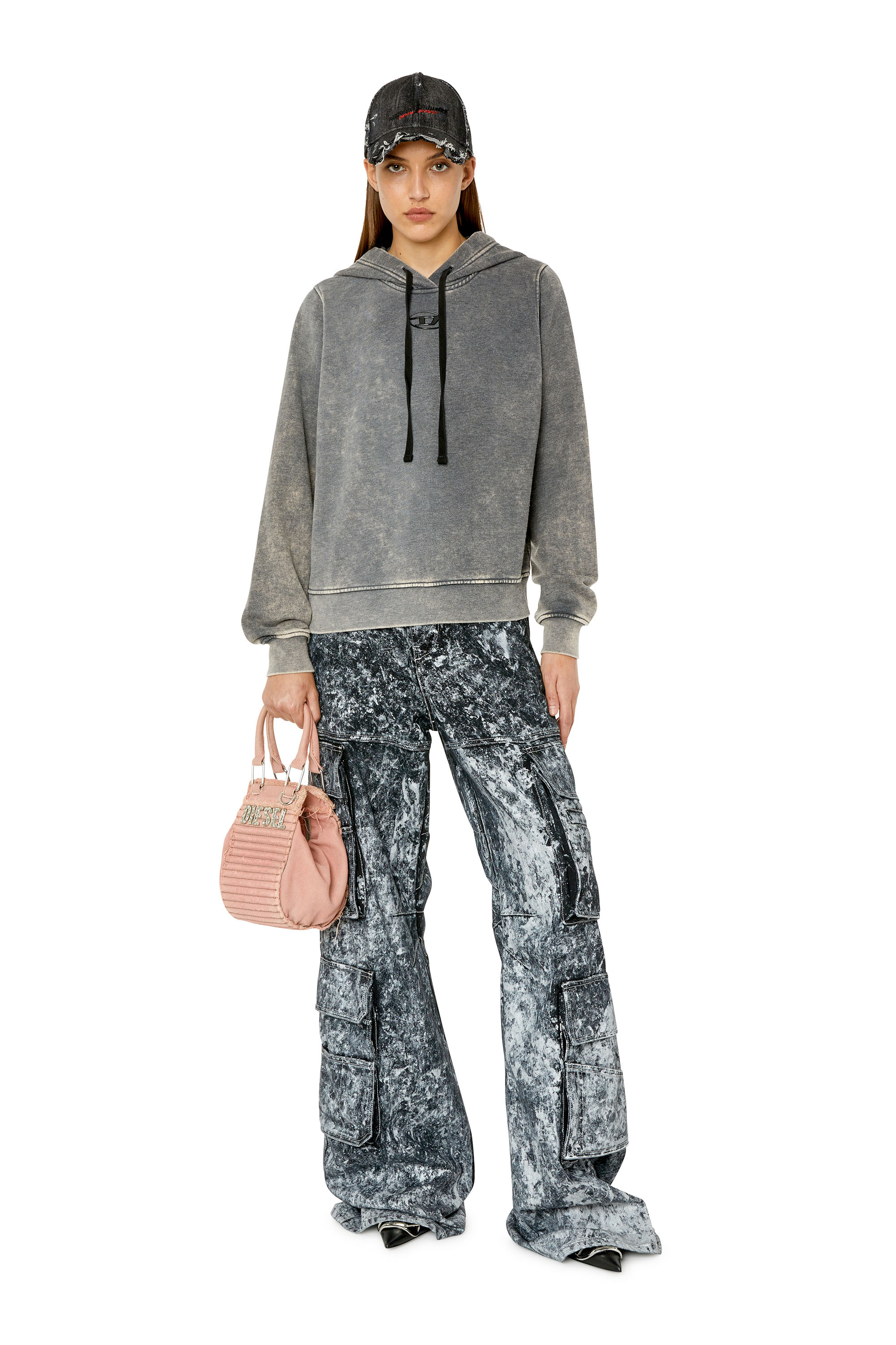 Diesel - F-REGGY-HOOD-G2, Dark grey - Image 2